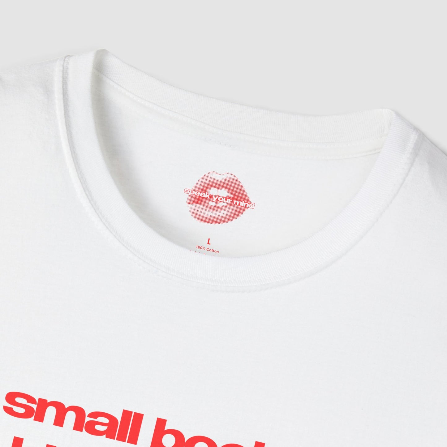 "Small Boobs Big Dreams." | Text Only | T-Shirt