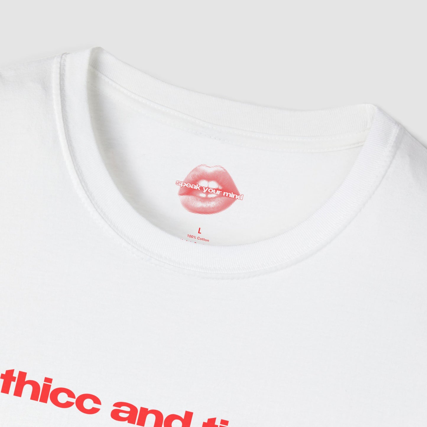 "Thicc And Tired." | Text Only | T-Shirt