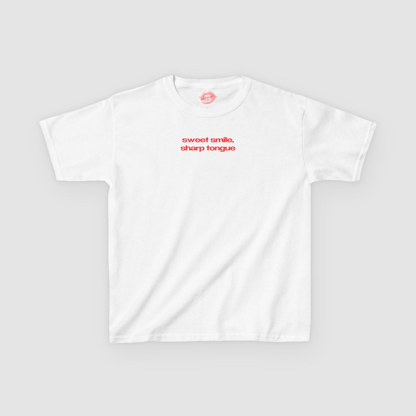 "Sweet Smile, Sharp Tongue" | Text Only | Baby Tee