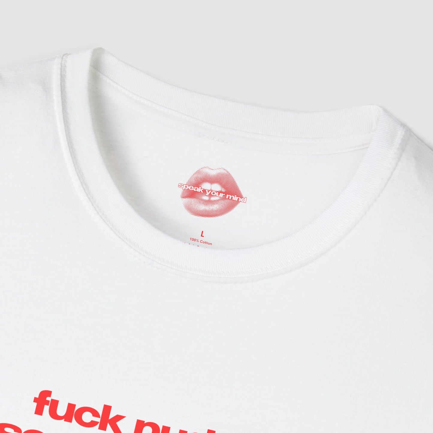 "Fuck Nudes. Send Playlists." | Text Only | T-Shirt