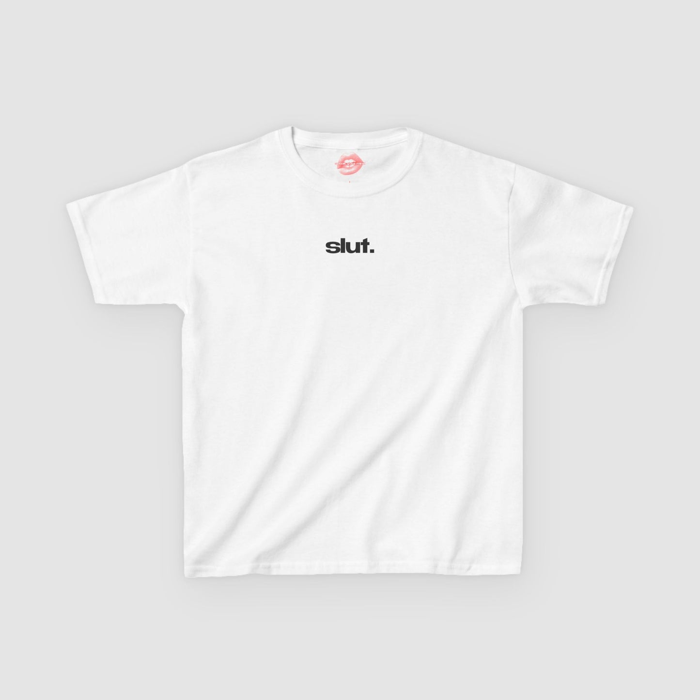 "Slut." | Text Only | Baby Tee