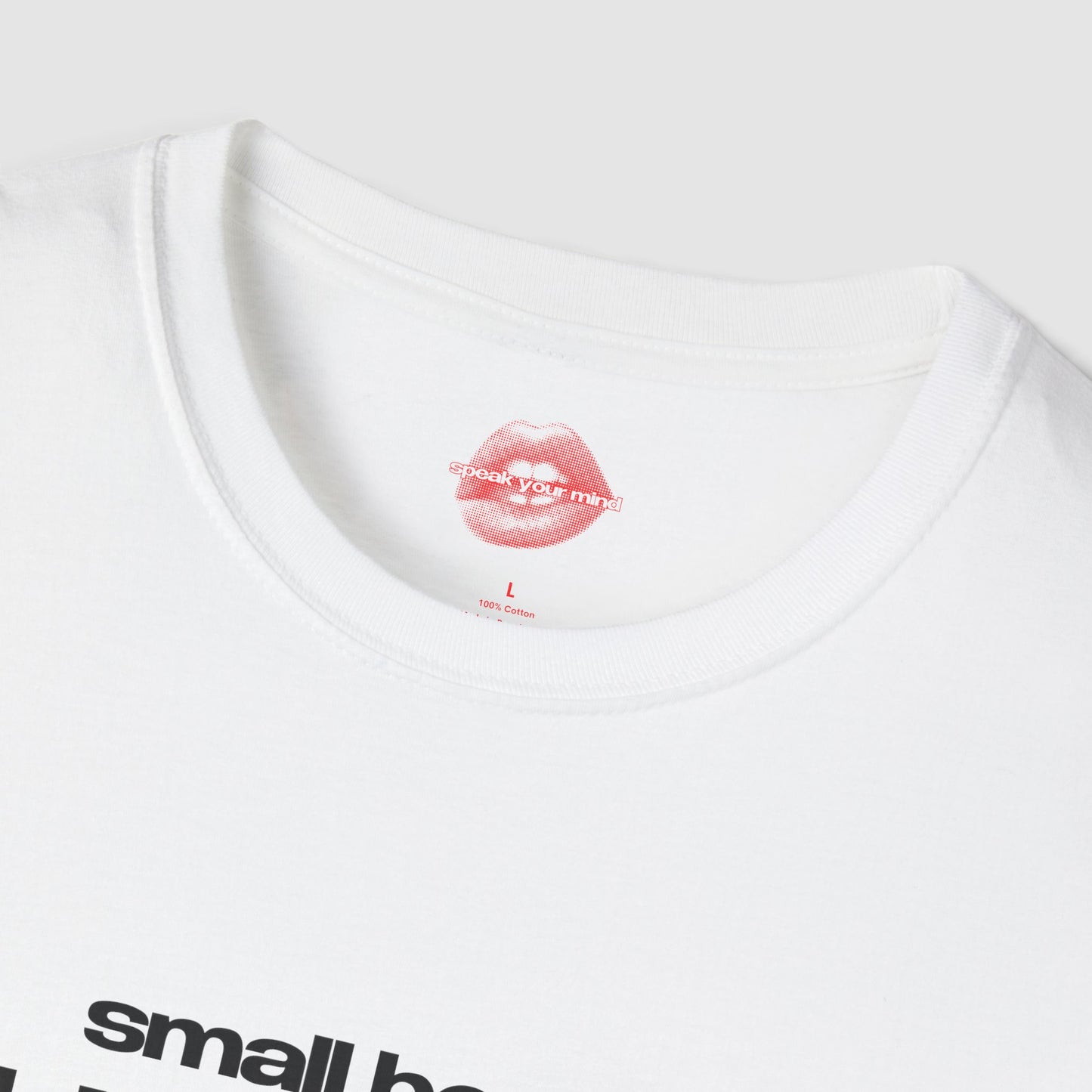 "Small Boobs Big Dreams” | Text Only | T-Shirt