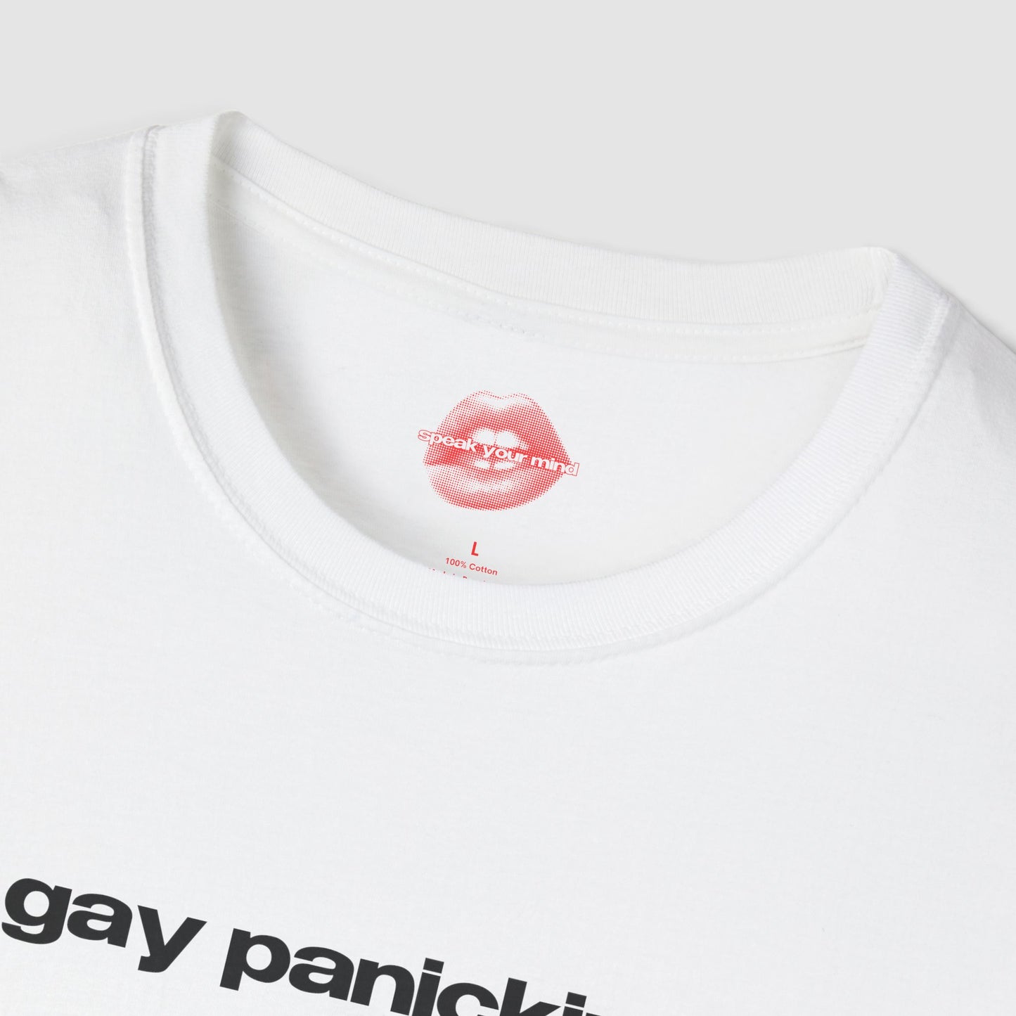 "Gay Panicking." | Text Only | T-Shirt