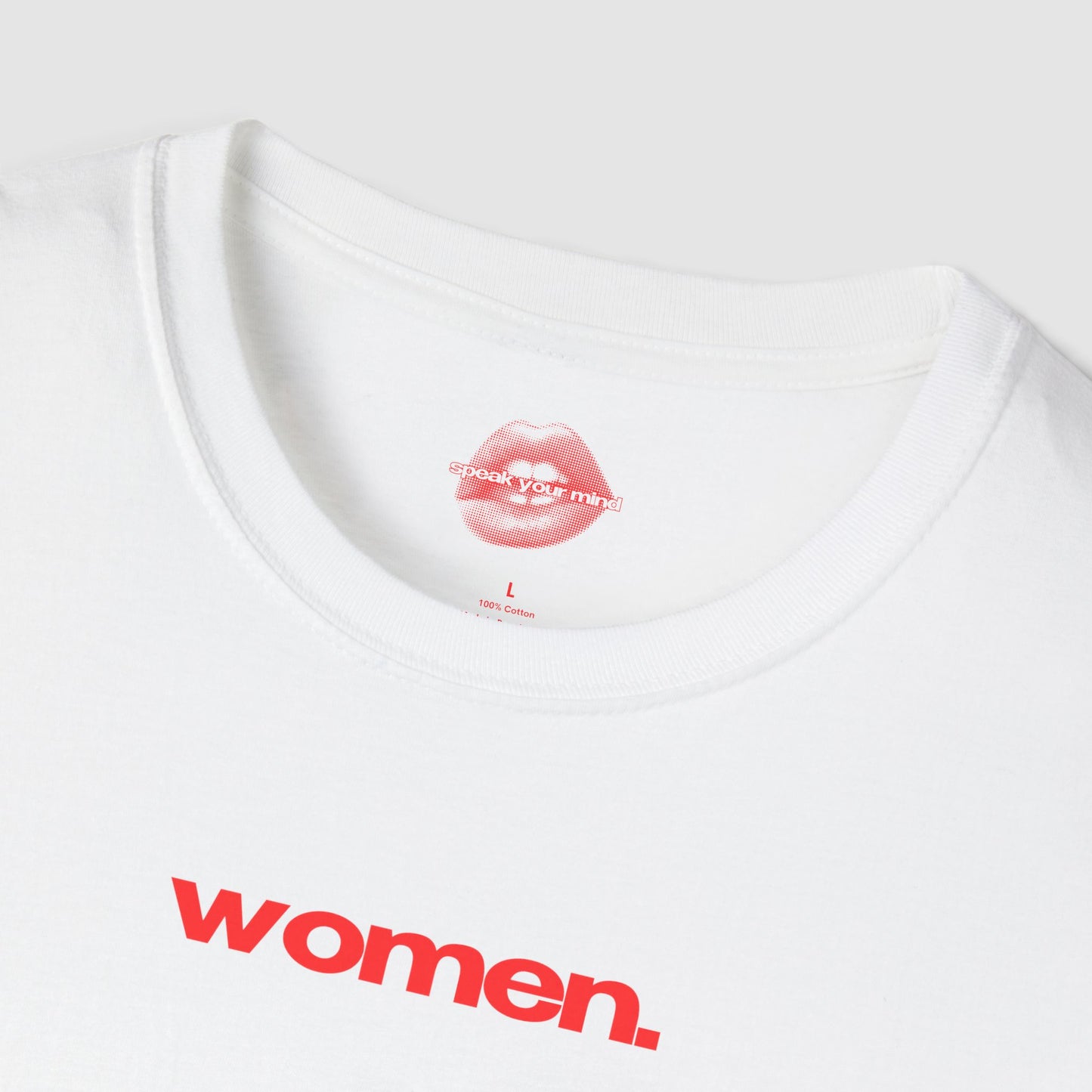 "women." | Text Only | T-Shirt