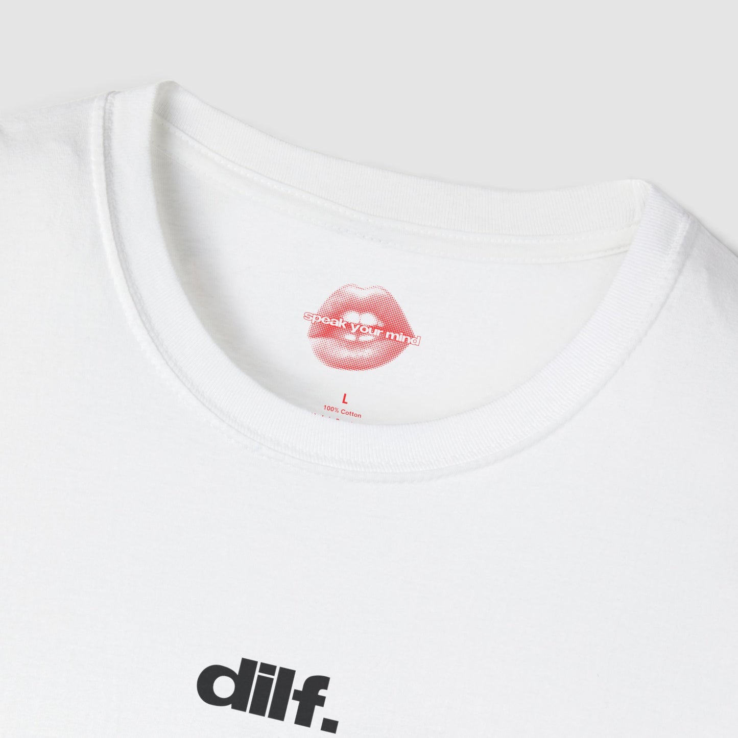 "Dilf." | Text Only | T-Shirt