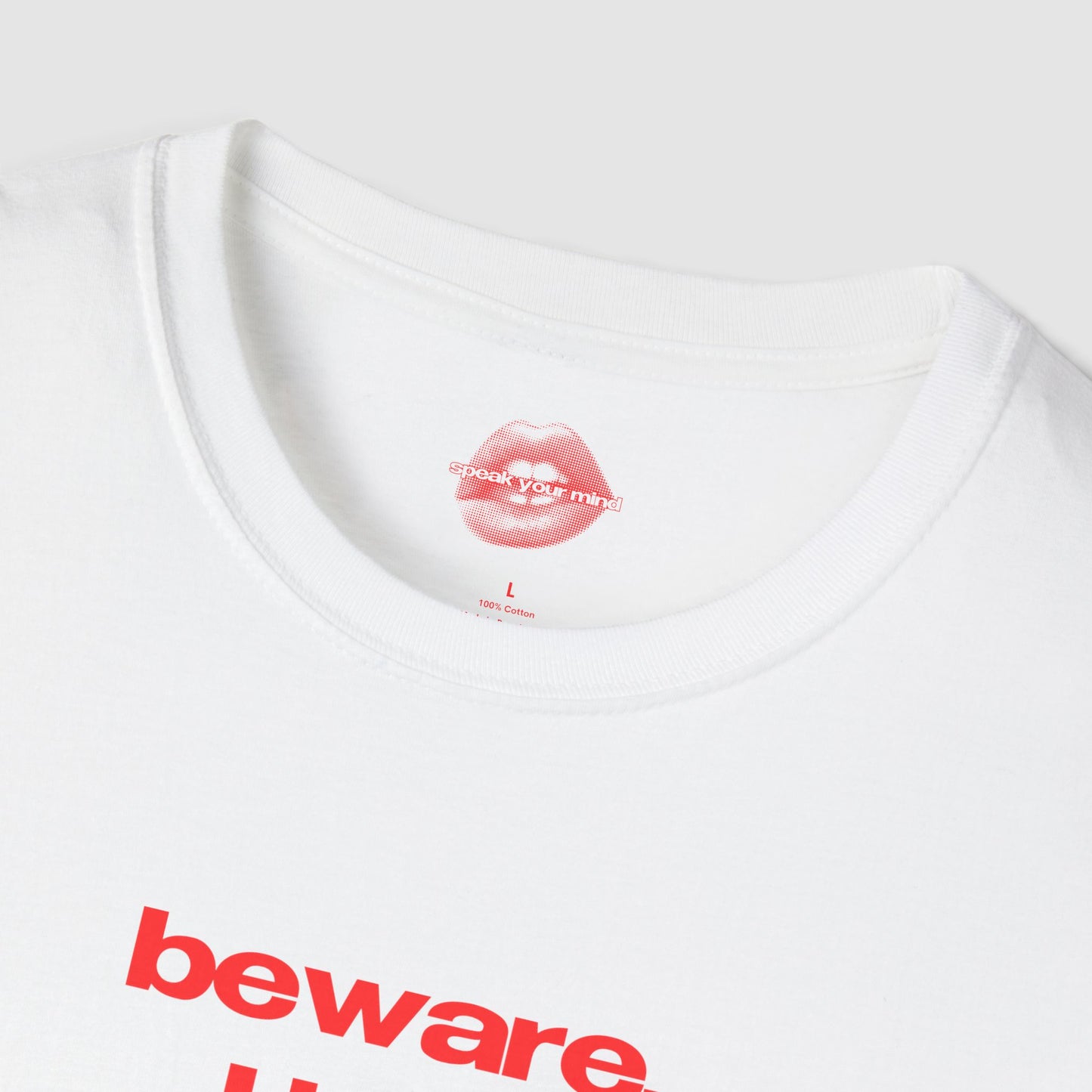 ”Beware, I Bite” | Text Only | T-Shirt