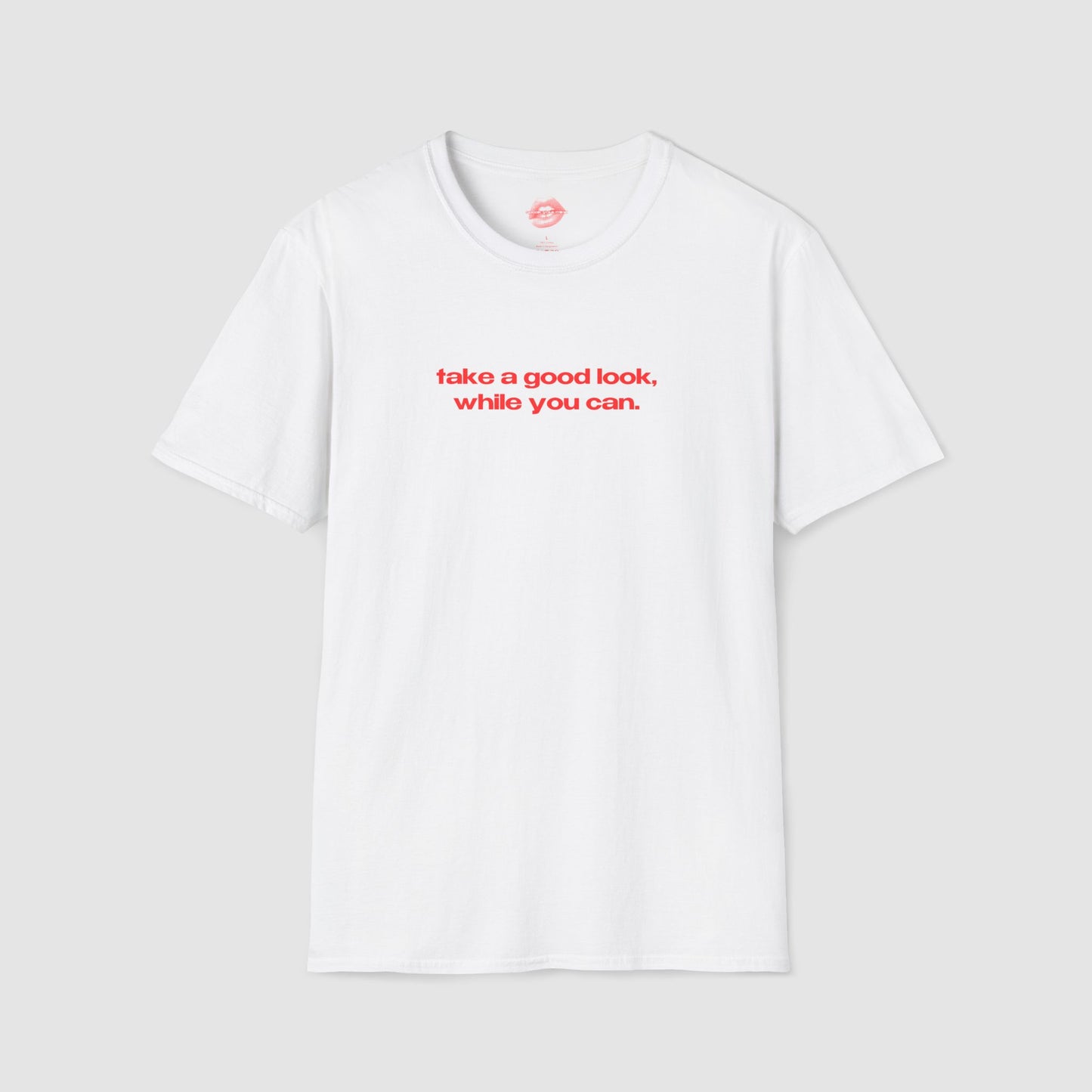 "Take A Good Look, While You Can." | Text Only | T-Shirt