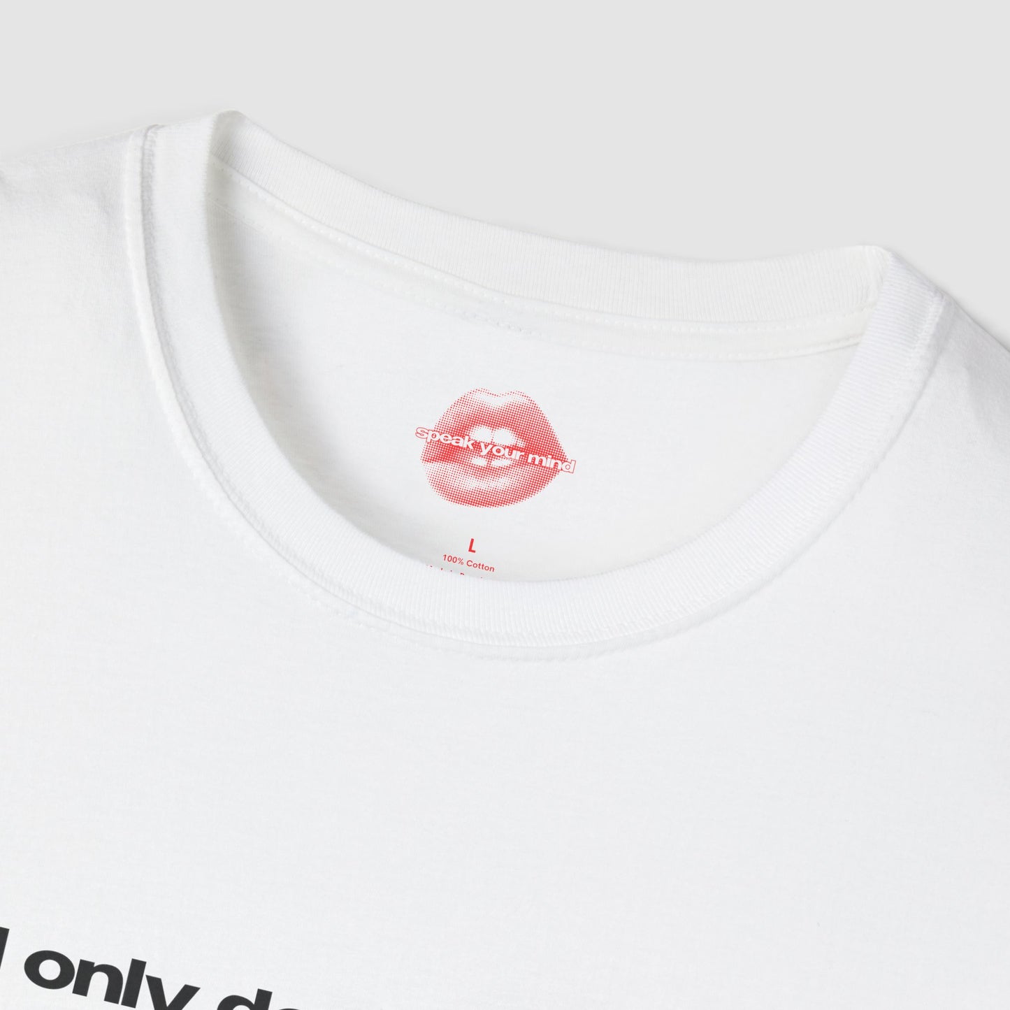 "I Only Do Crimes To Meet A Man In Uniform." | Text Only | T-Shirt