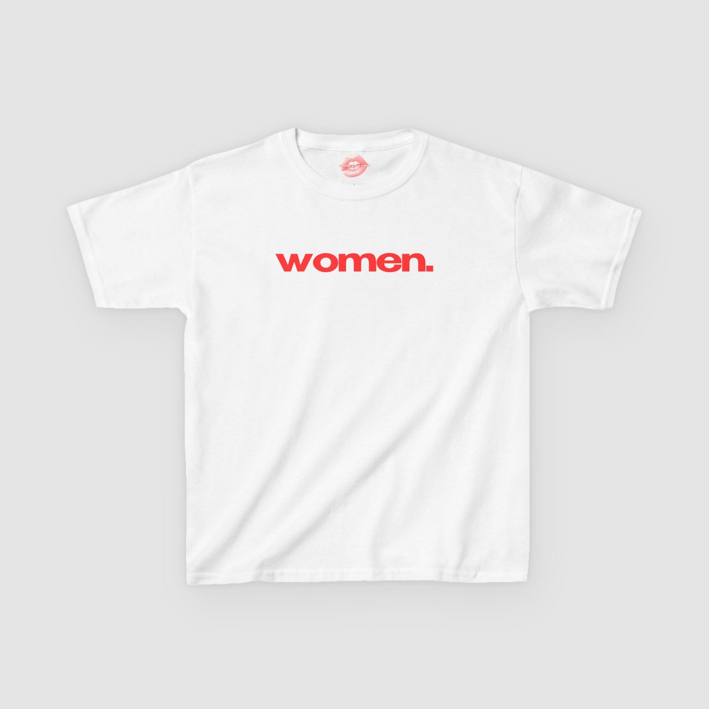 "Women." | Text Only | Baby Tee