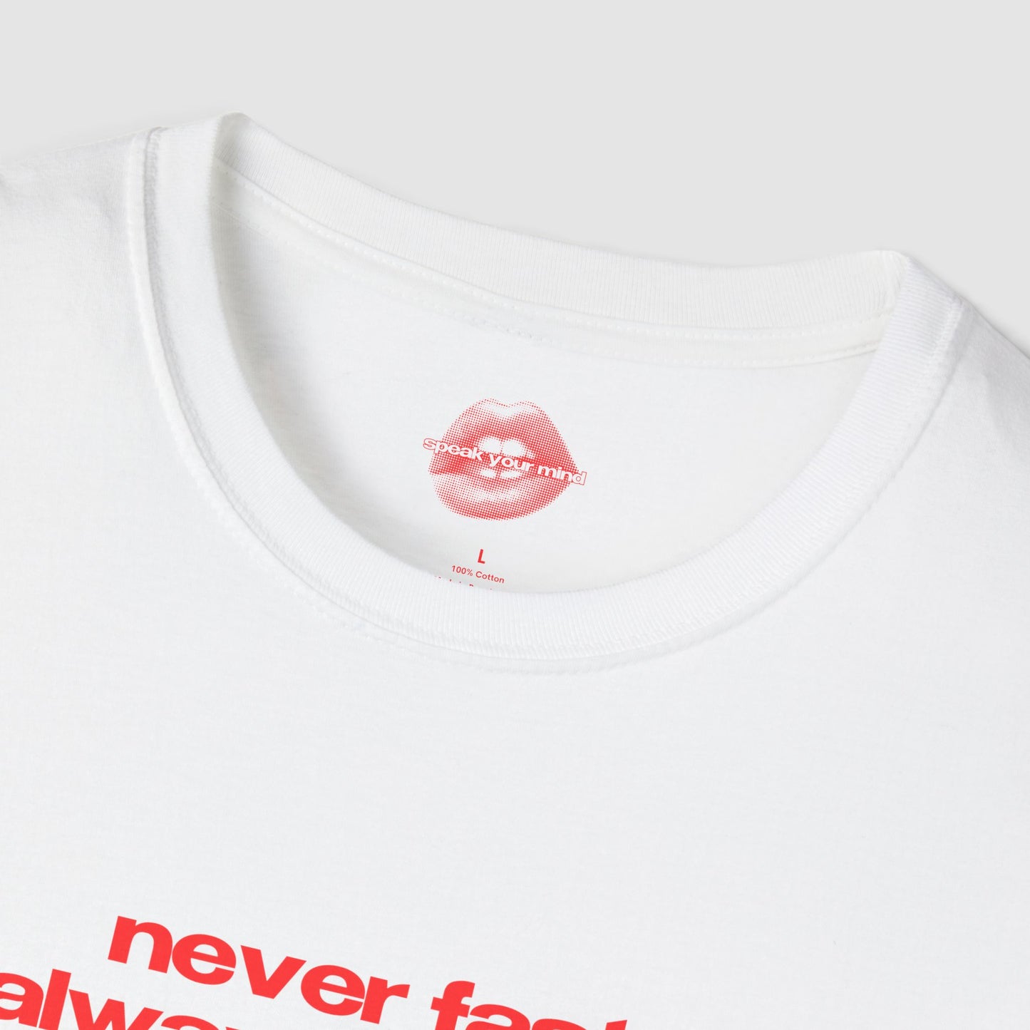”Never Fast Always Furious” | Text Only | T-Shirt