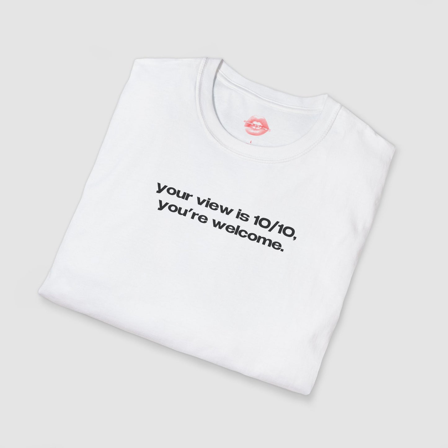 "Your View Is 10/10, You're Welcome." | Text Only | T-Shirt