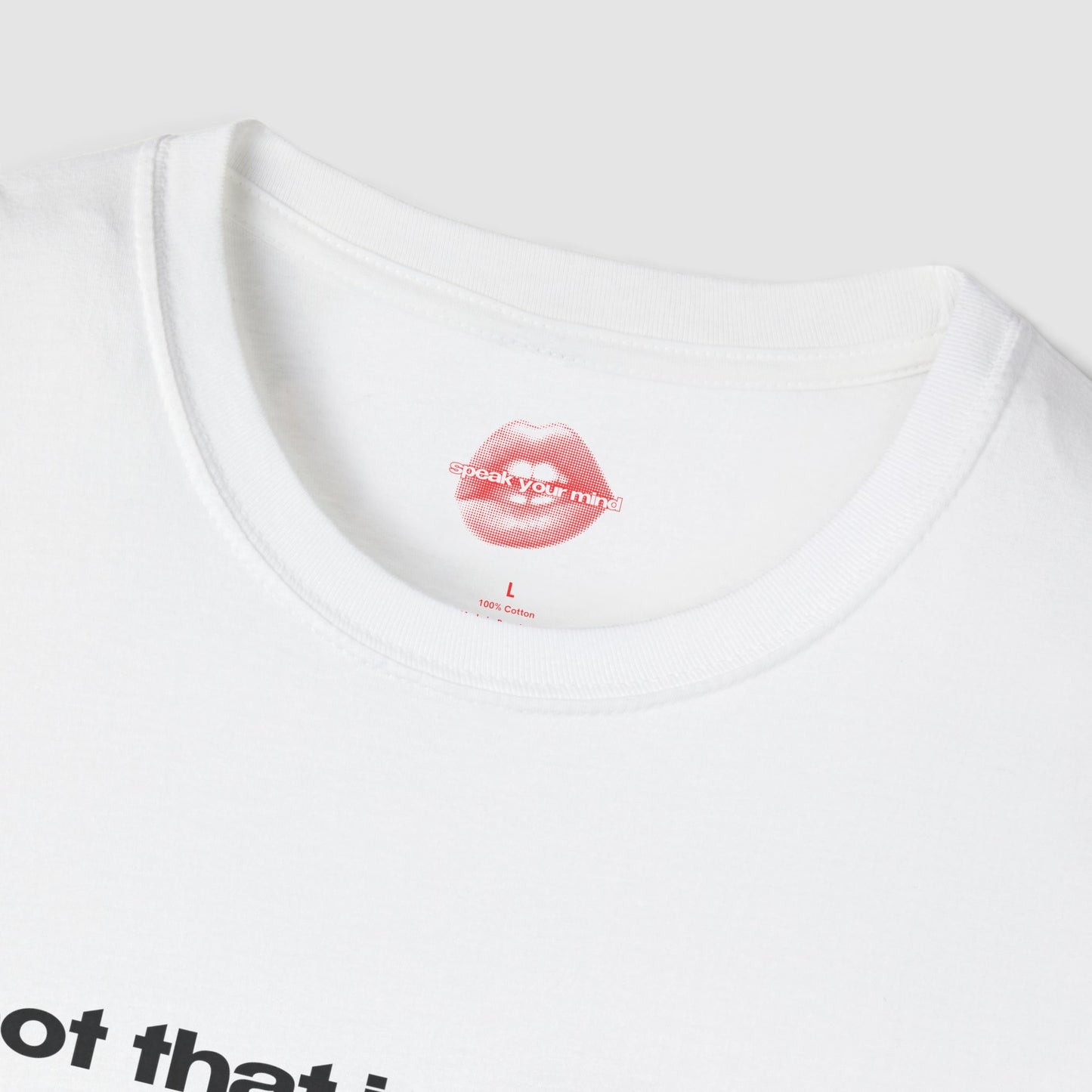 "Not That Innocent." | Text Only | T-Shirt