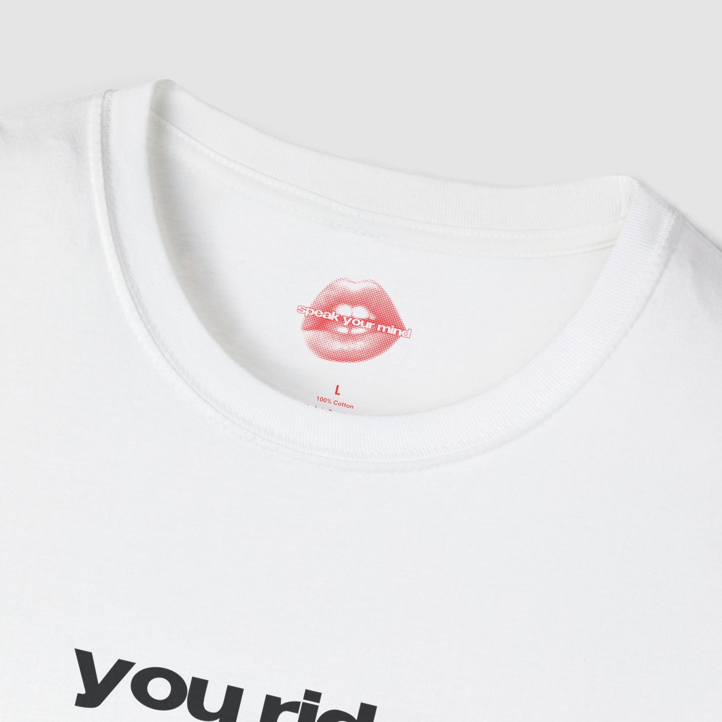 "You Ride, I Guide" | Text Only | T-Shirt