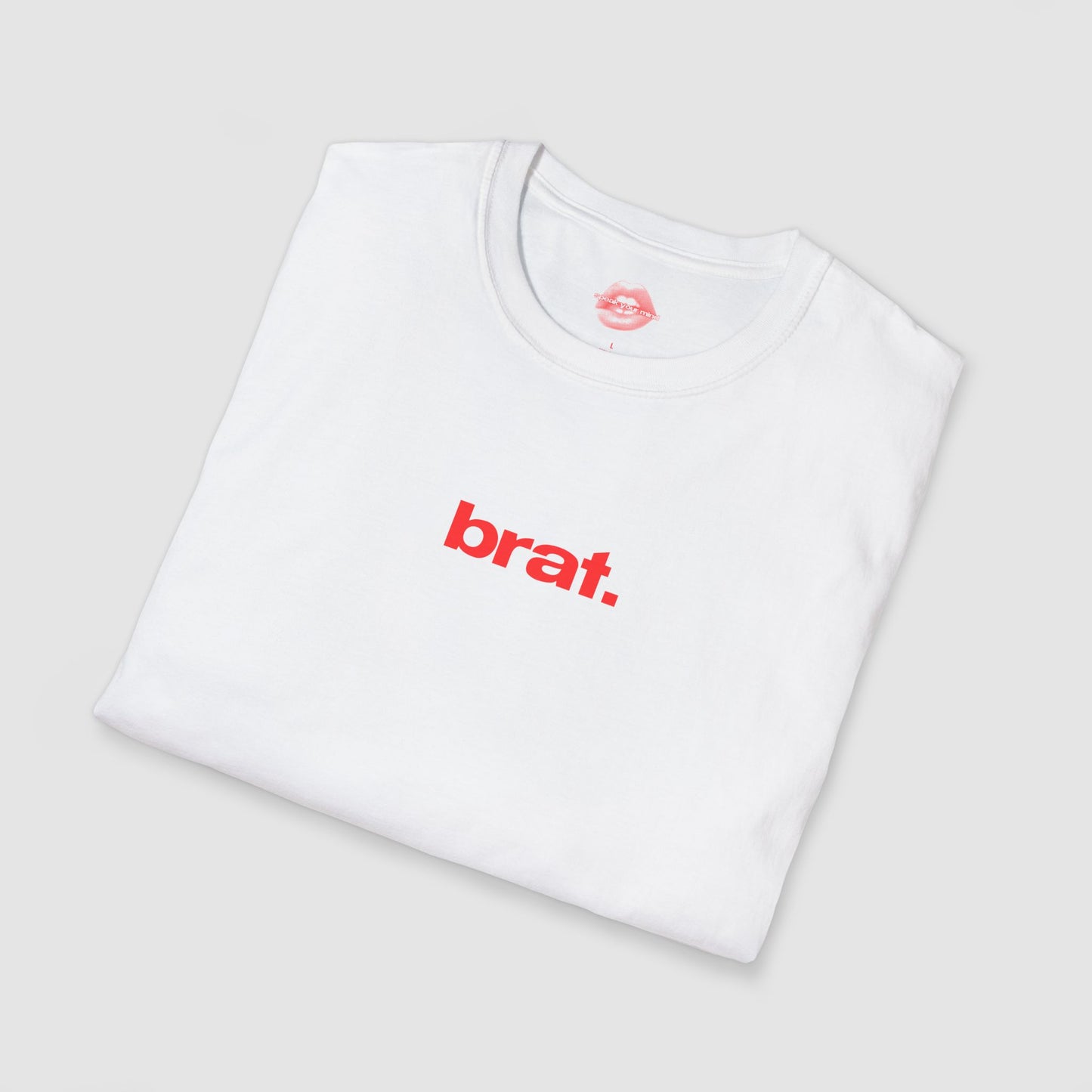 "Brat." | Text Only | T-Shirt