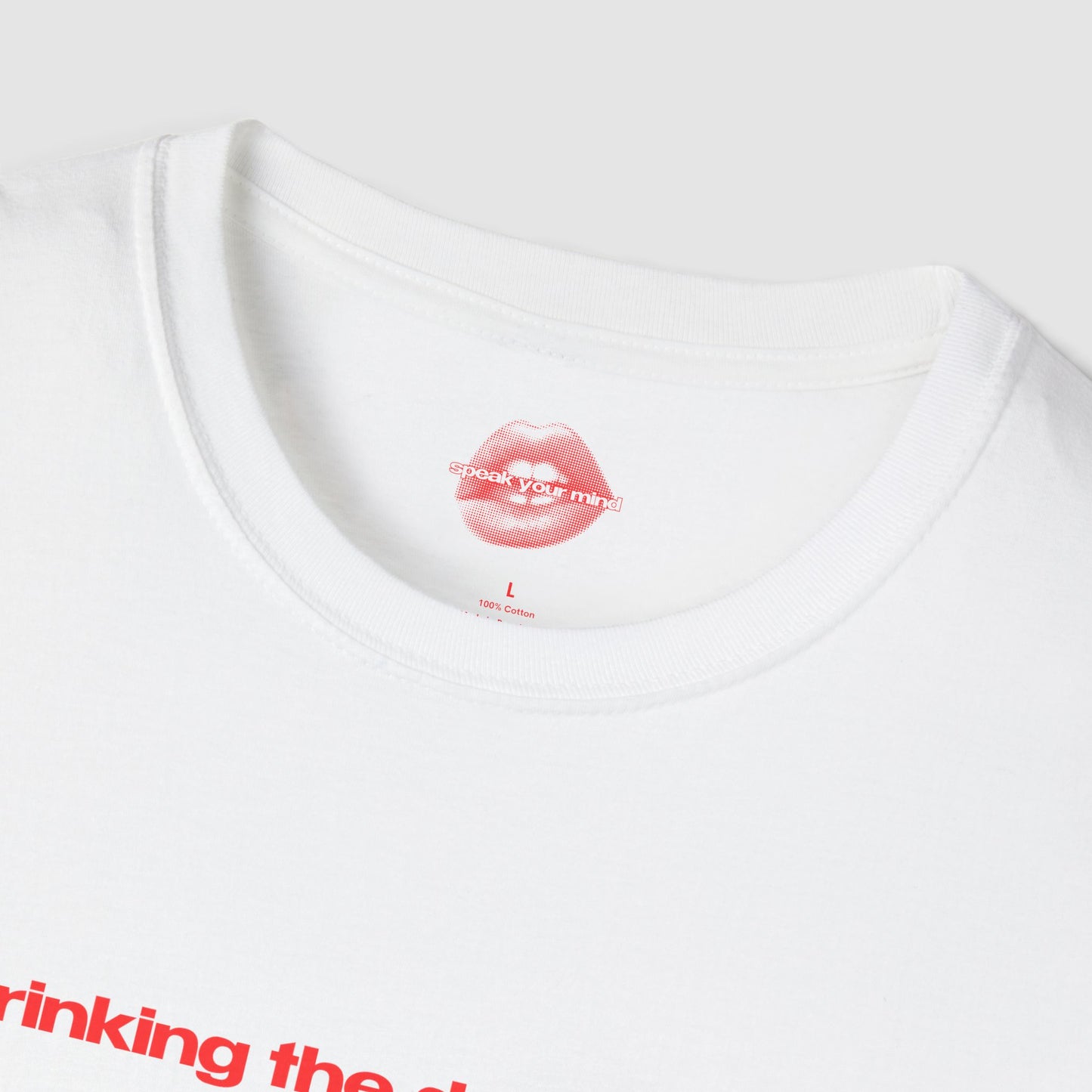 "Drinking The Day Away." | Text Only | T-Shirt