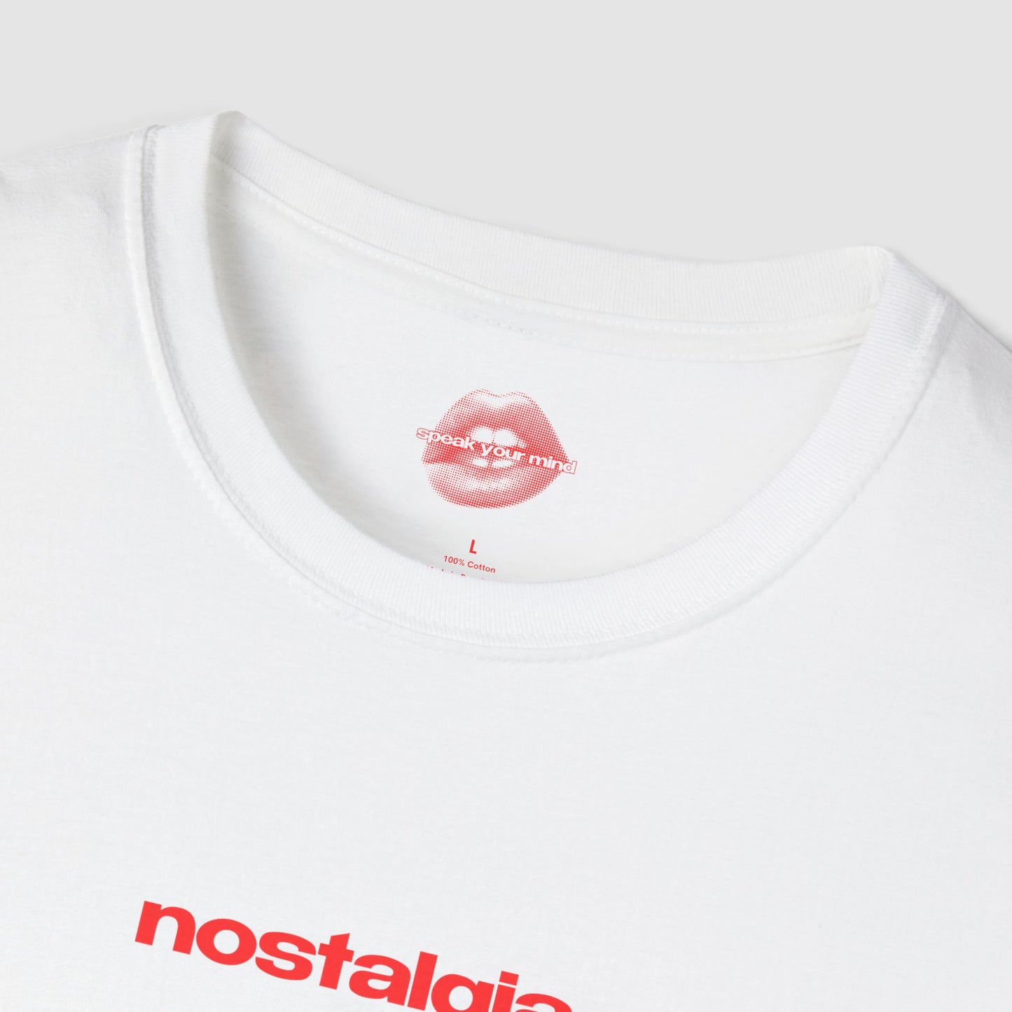 "Nostalgia." | Text Only | T-Shirt