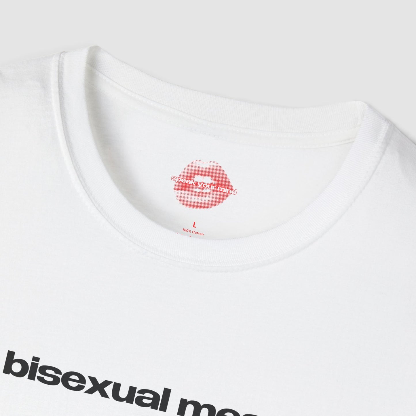 "Bisexual Mess." | Text Only | T-Shirt