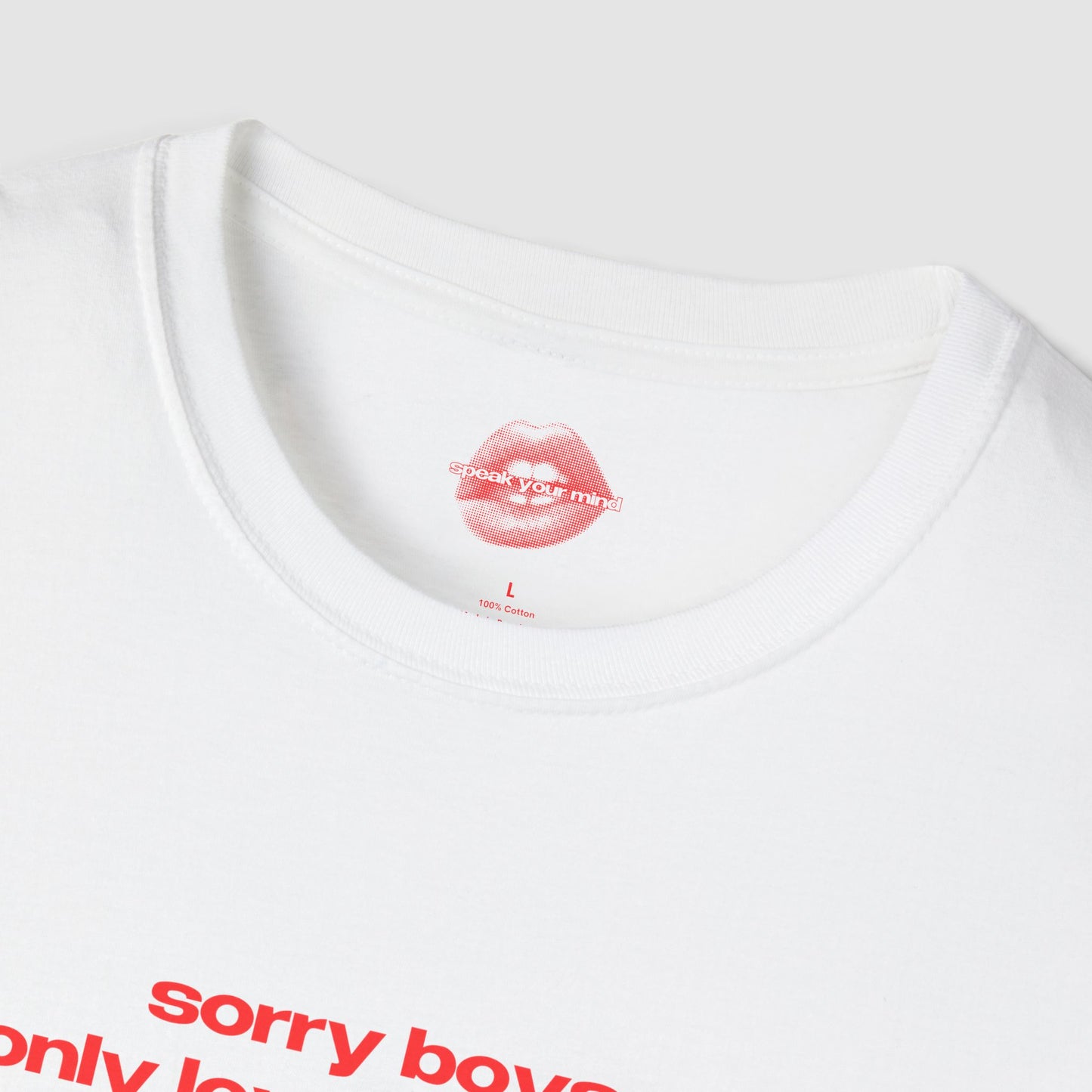 "Sorry Boys, I Only Love My Bestie." | Text Only | T-Shirt