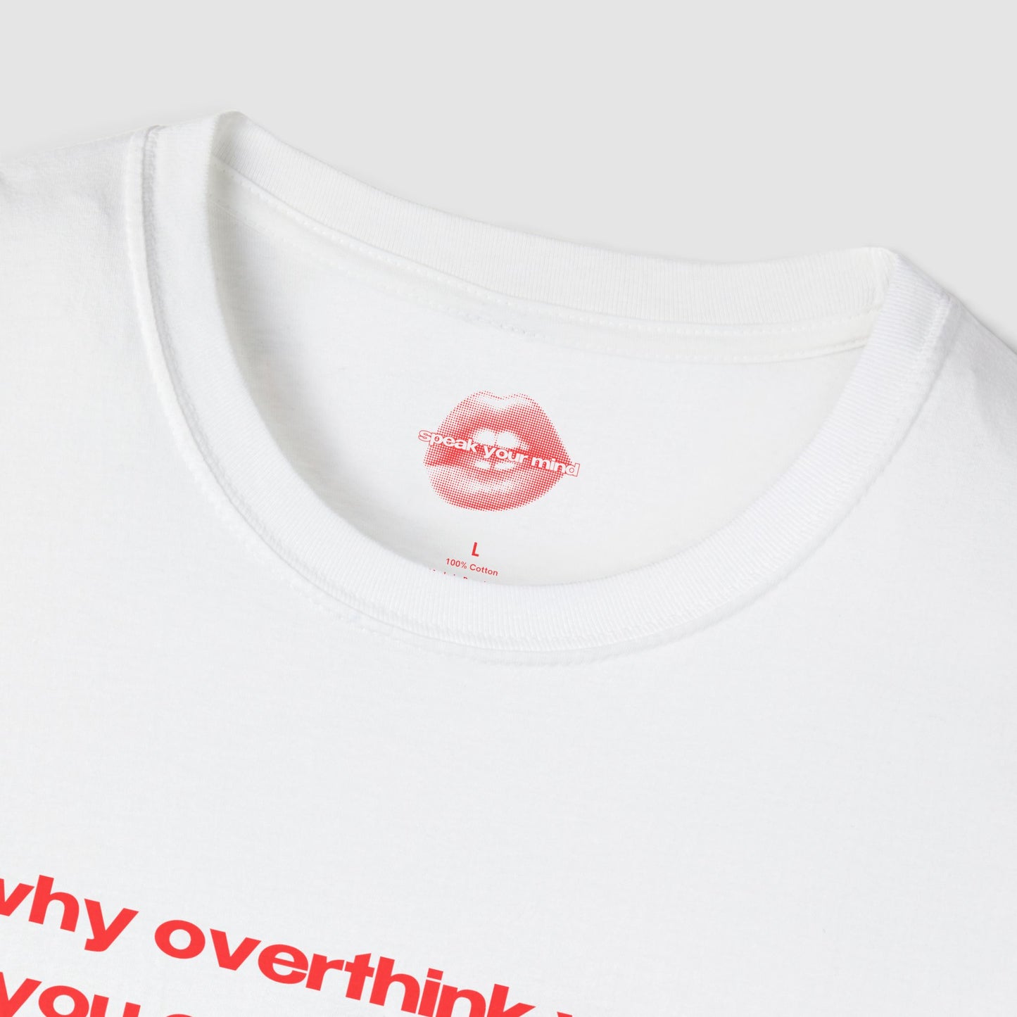 "Why Overthink When You Can Overtrain." | Text Only | T-Shirt