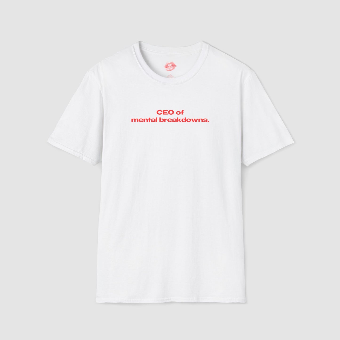 "CEO Of Mental Breakdowns." | Text Only | T-Shirt