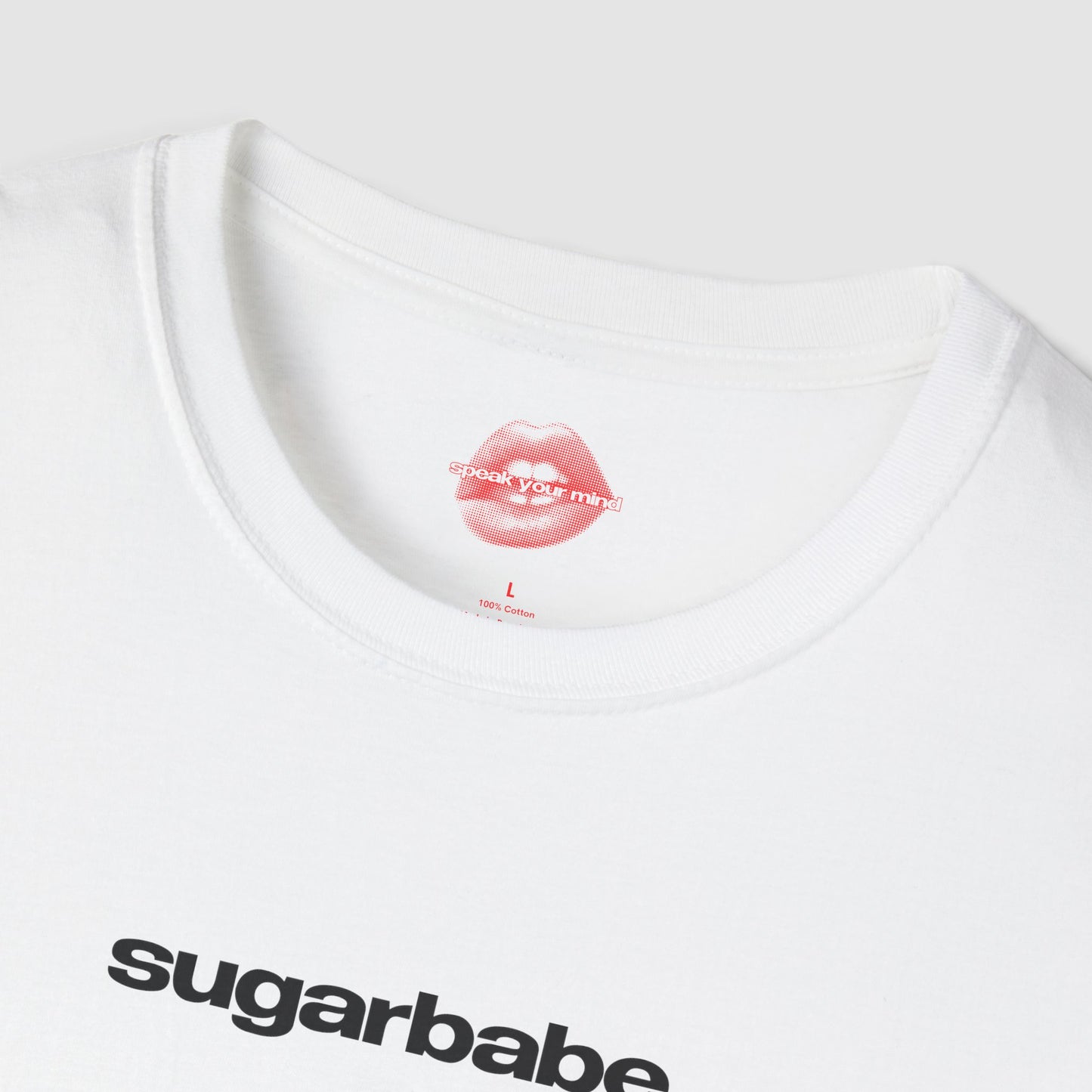 "Sugarbabe." | Text Only | T-Shirt