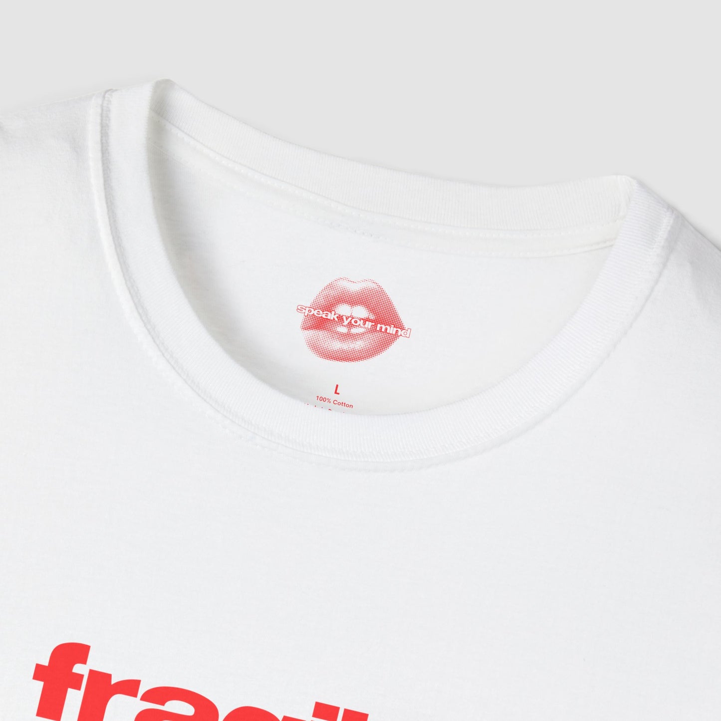 "Fragile. Not Like A Flower, But Like A Bomb." | Text Only | T-Shirt