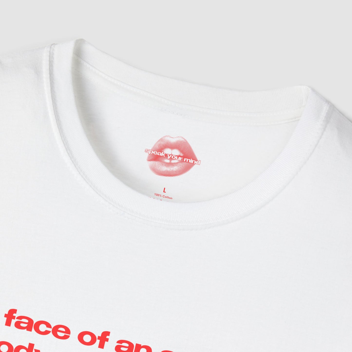 "Face Of An Angel, Body Of A Goddess." | Text Only | T-Shirt