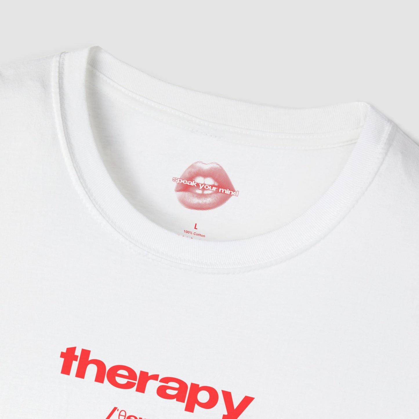 "Therapy - Because "Just Vibing" Was Not Working Out Well Enough Apparently." | Text Only | T-Shirt