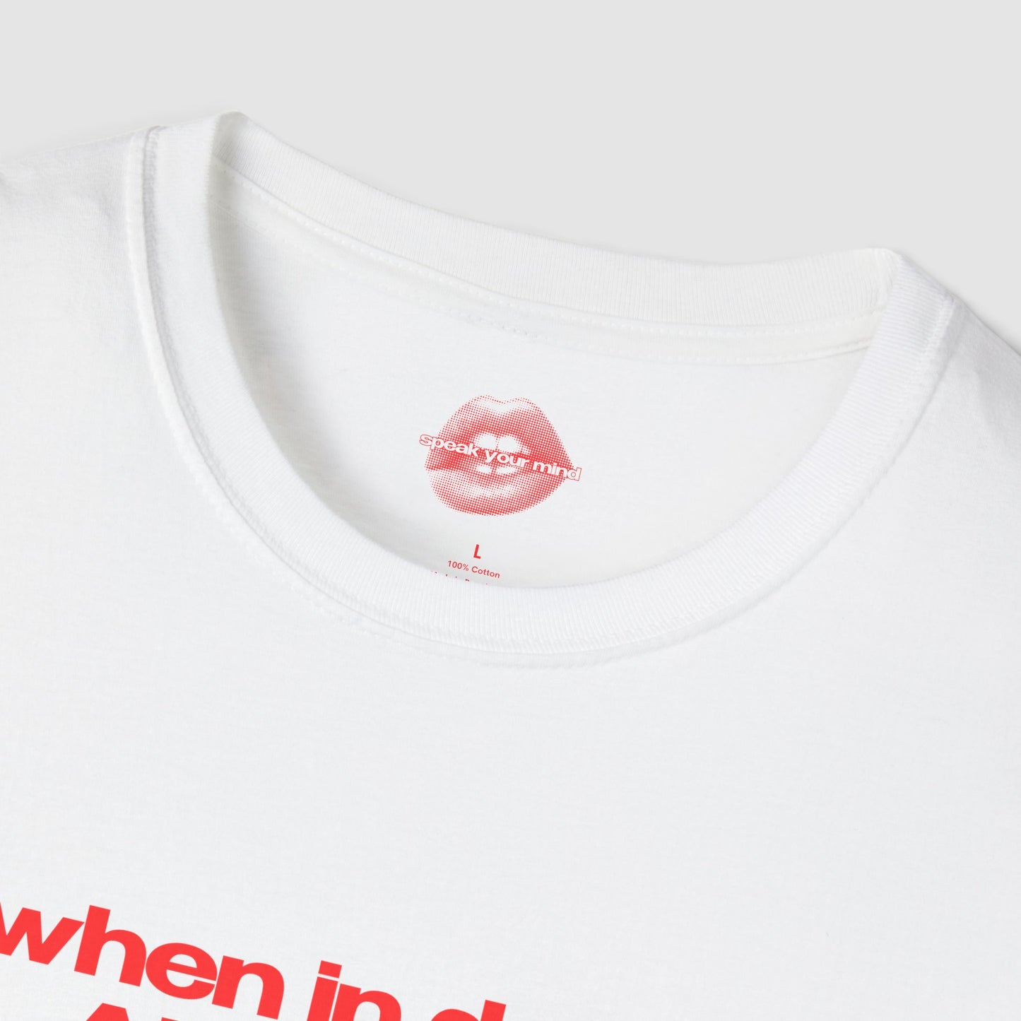 "When In Doubt Always Blame A Man" | Text Only | T-Shirt