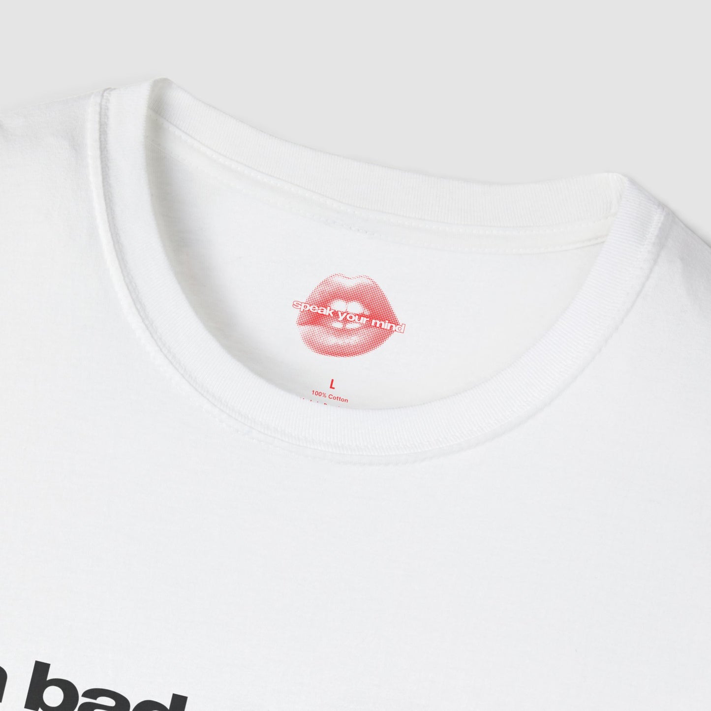 "A Badass With A Great Ass." | Text Only | T-Shirt