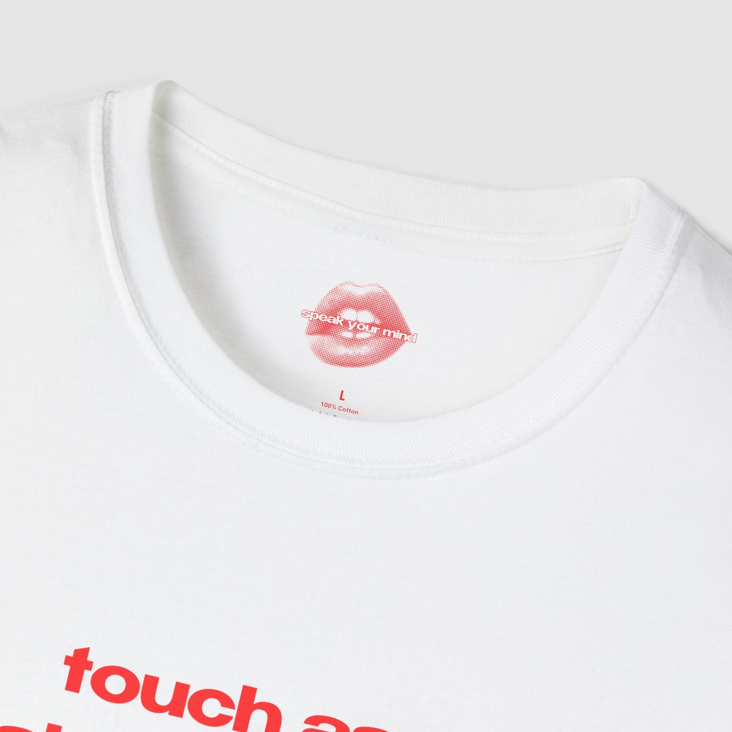 "Touch Ass. Shake Grass." | Text Only | T-Shirt