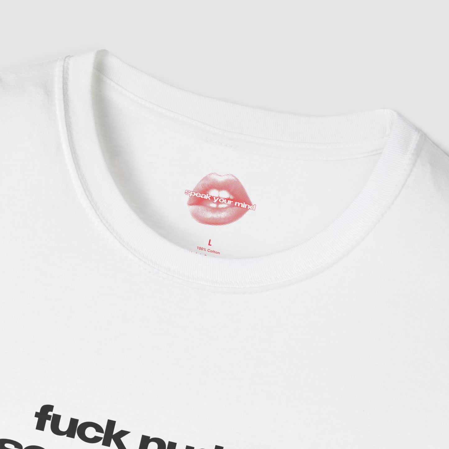 "Fuck Nudes. Send Playlists." | Text Only | T-Shirt