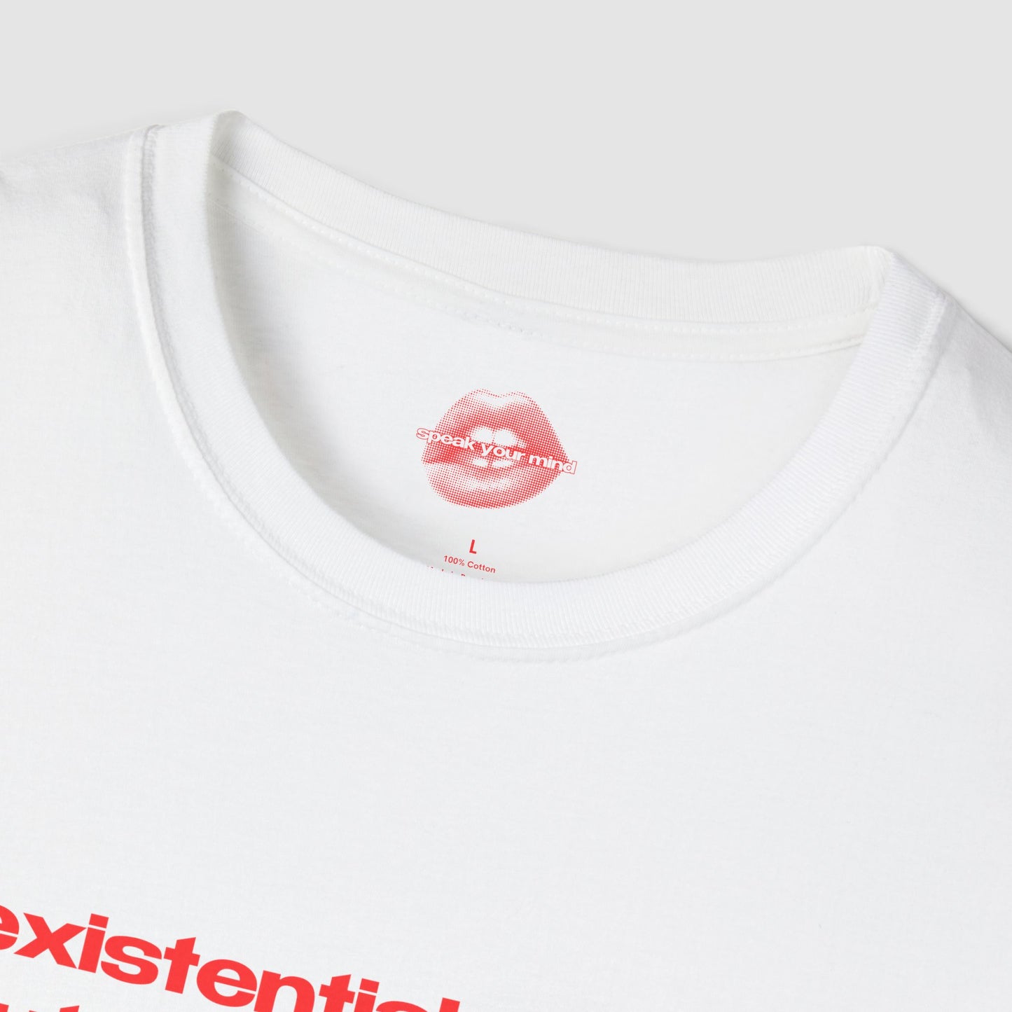 "Existential Crisis, But Make It Sexy." | Text Only | T-Shirt