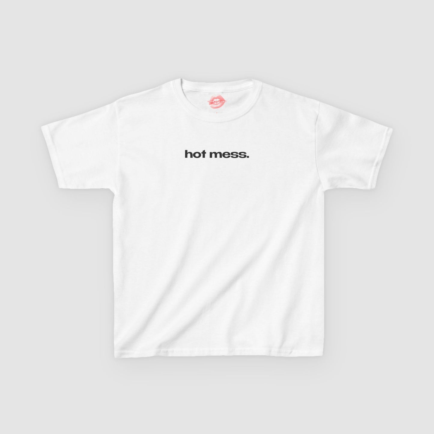 "Hot Mess." | Text Only | Baby Tee