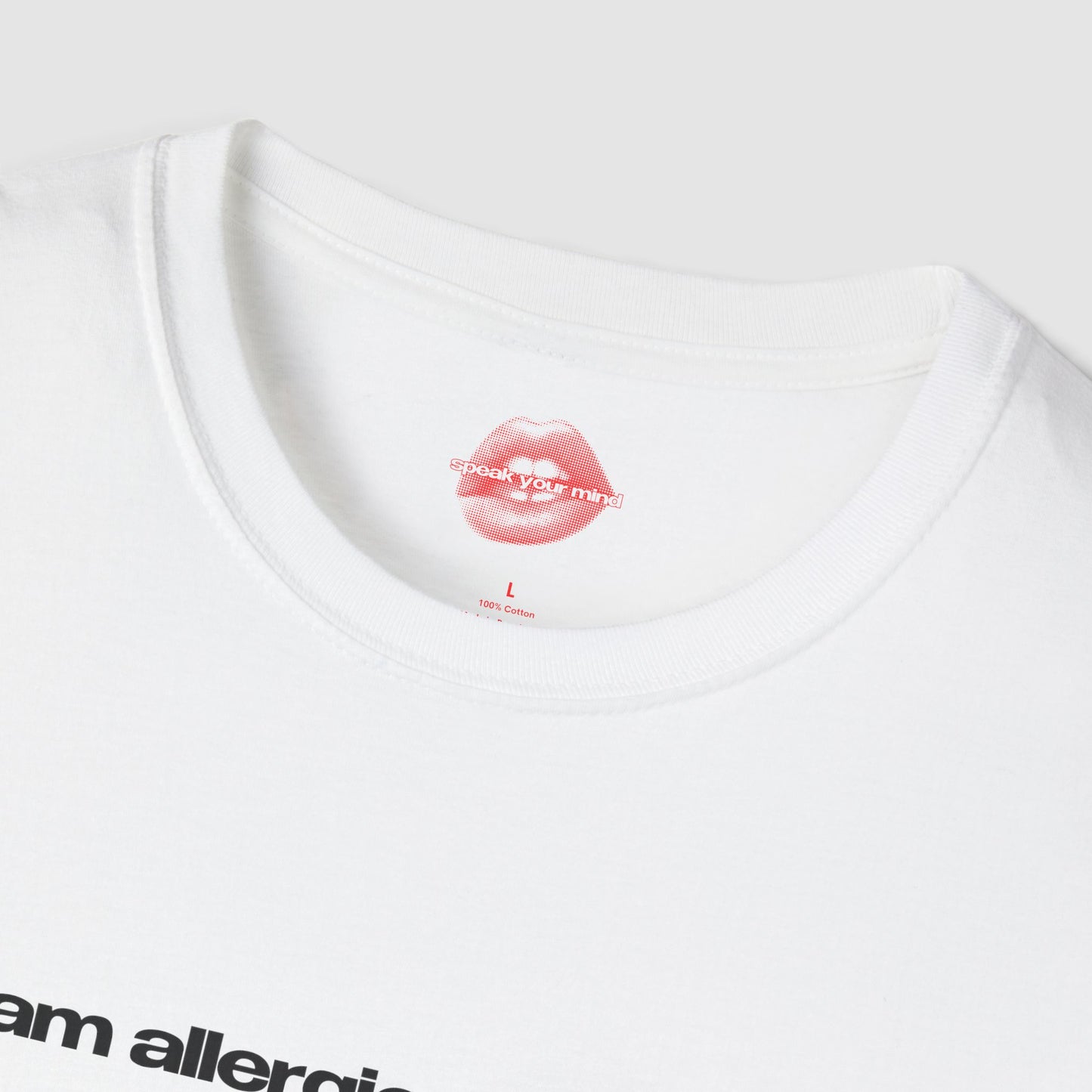 ”I Am Allergic To People” | Text Only | T-Shirt