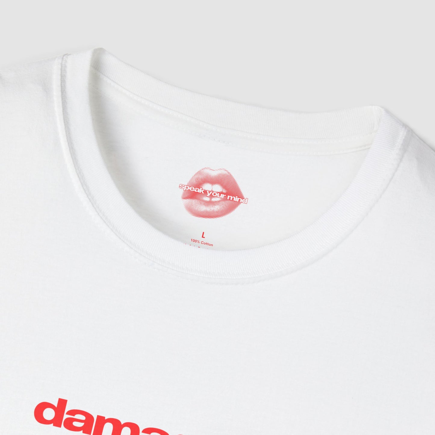 "Damaged, But In A Hot Way." | Text Only | T-Shirt