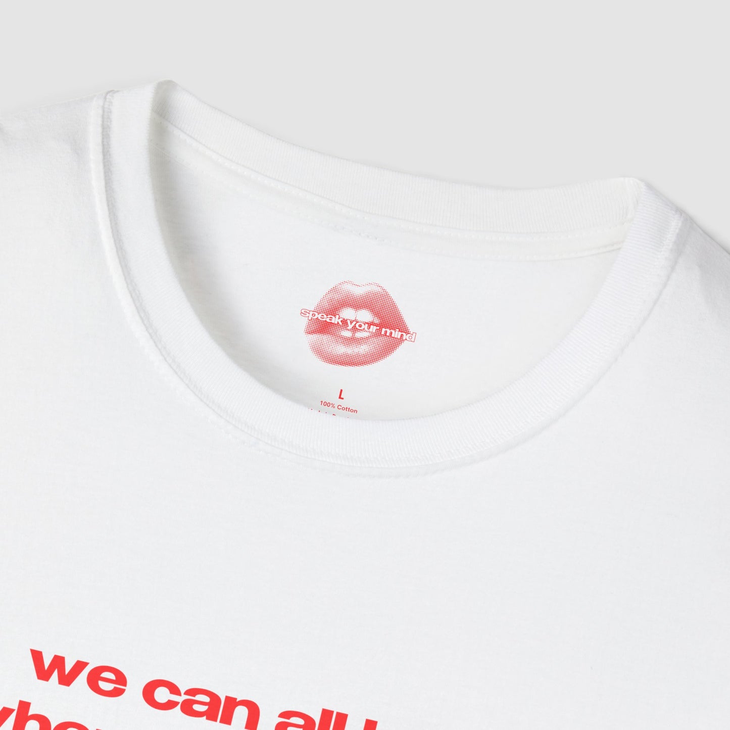 "We Can All Heal When We're In Hell." | Text Only | T-Shirt