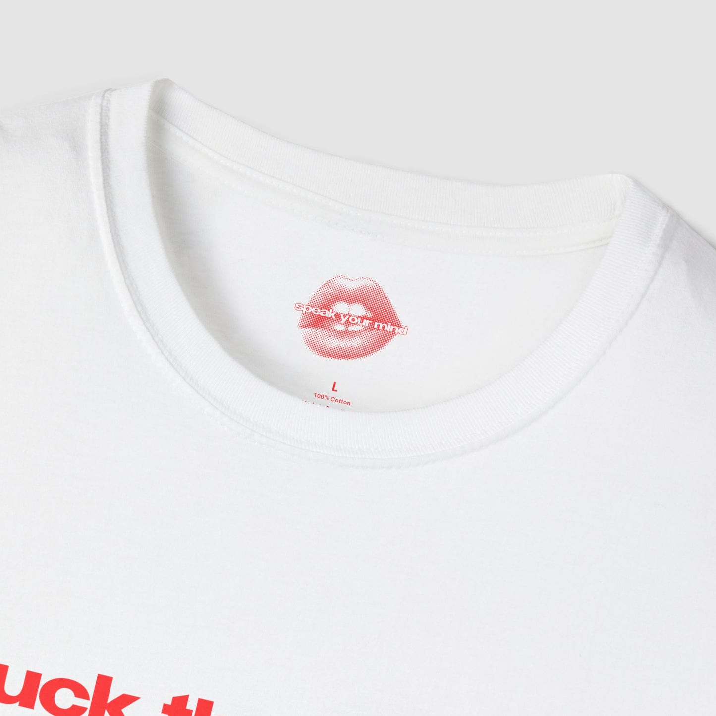 "Fuck The Rules." | Text Only | T-Shirt