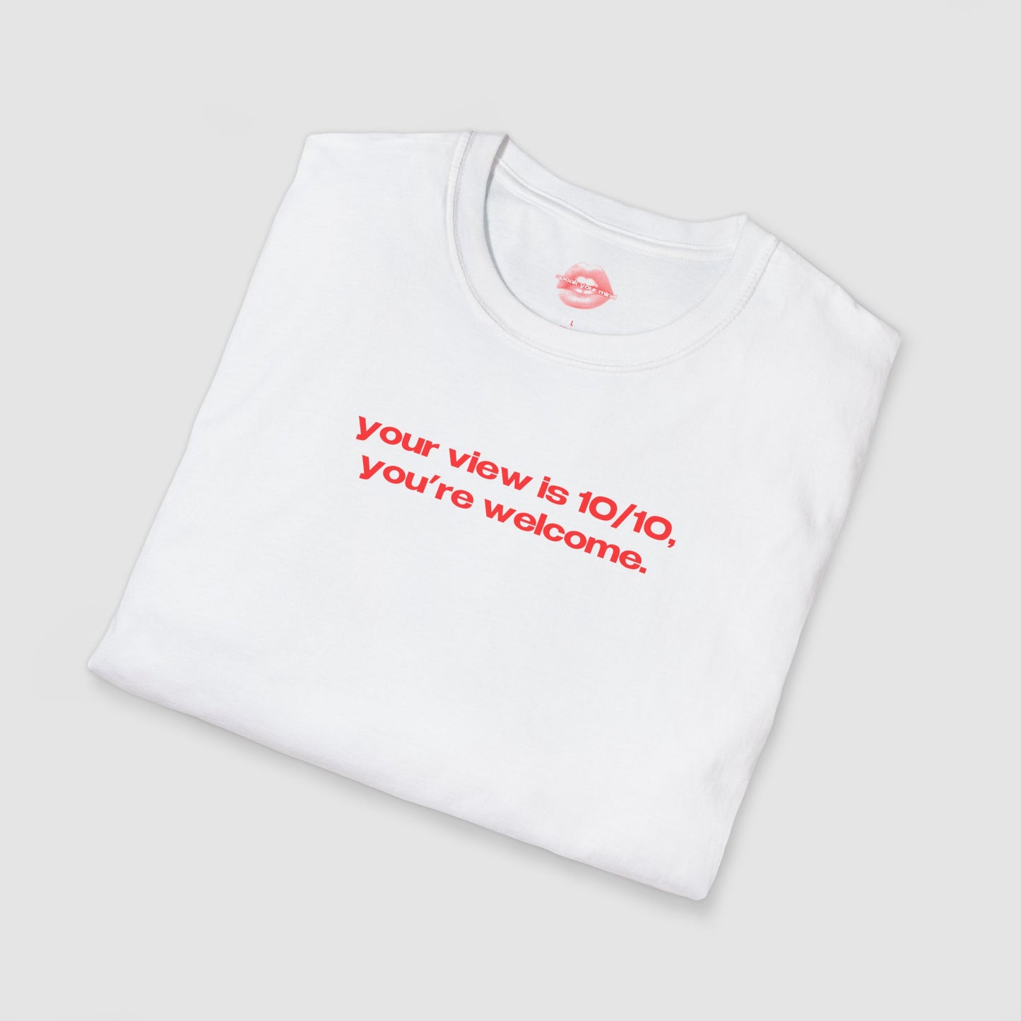 "Your View Is 10/10, You're Welcome." | Text Only | T-Shirt