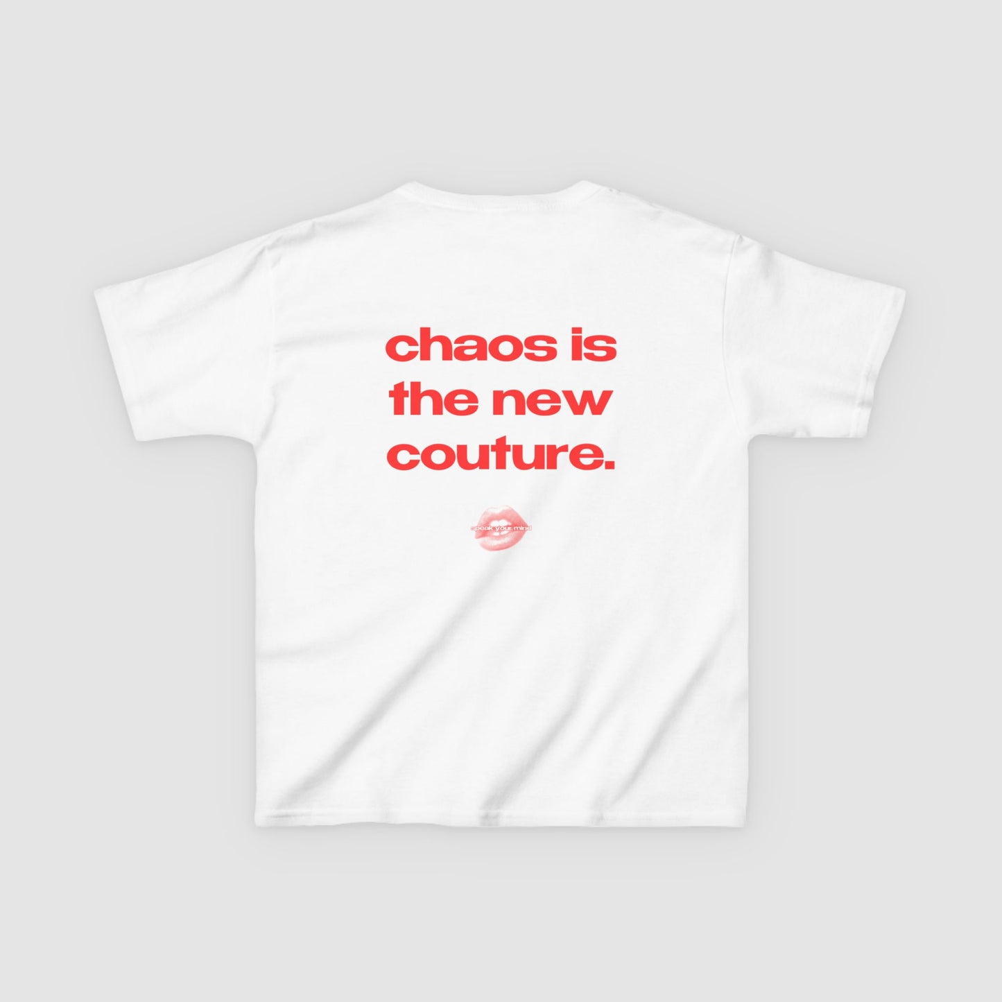"Hot Mess Express. Chaos Is The New Couture." | Text Only | Baby Tee