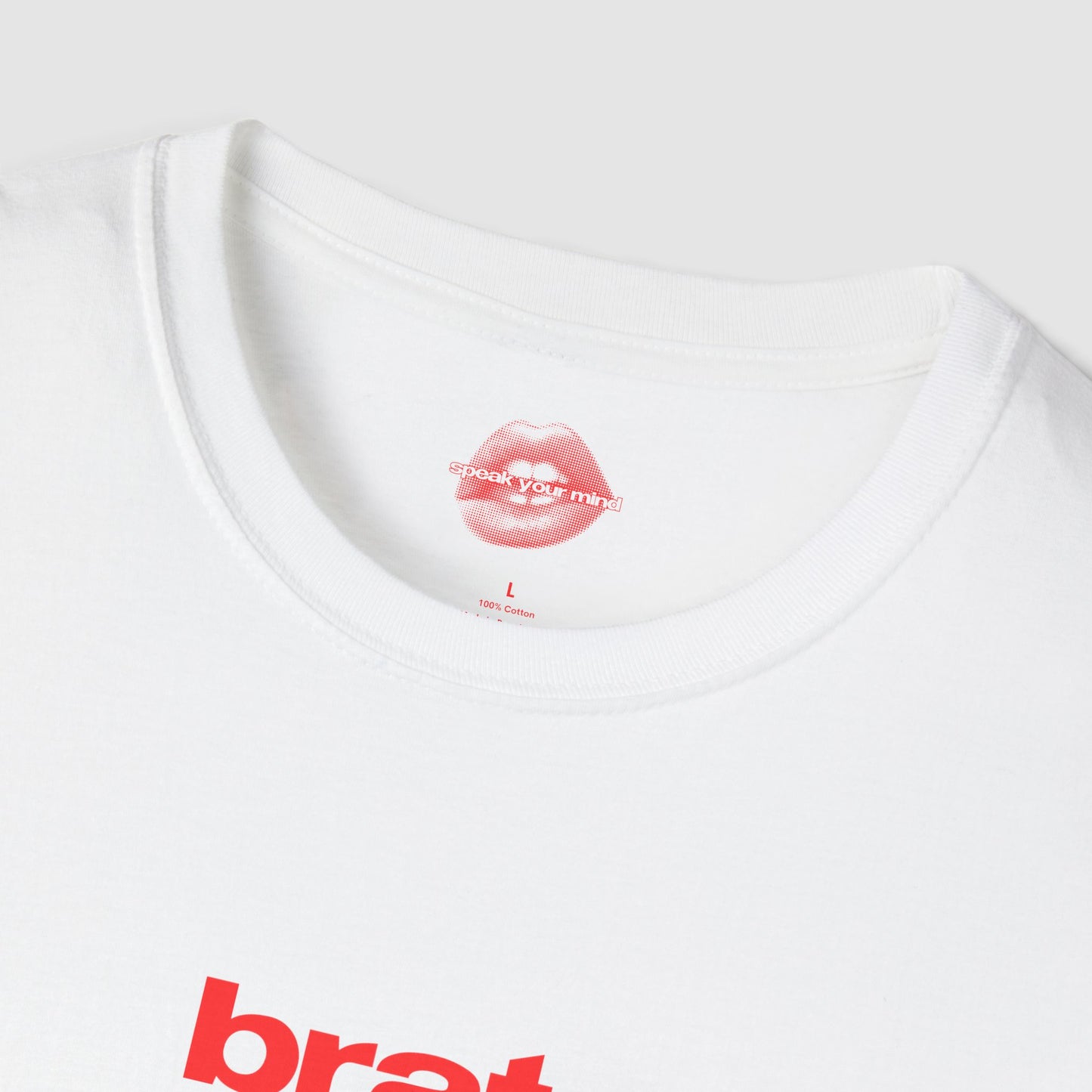 "Brat." | Text Only | T-Shirt