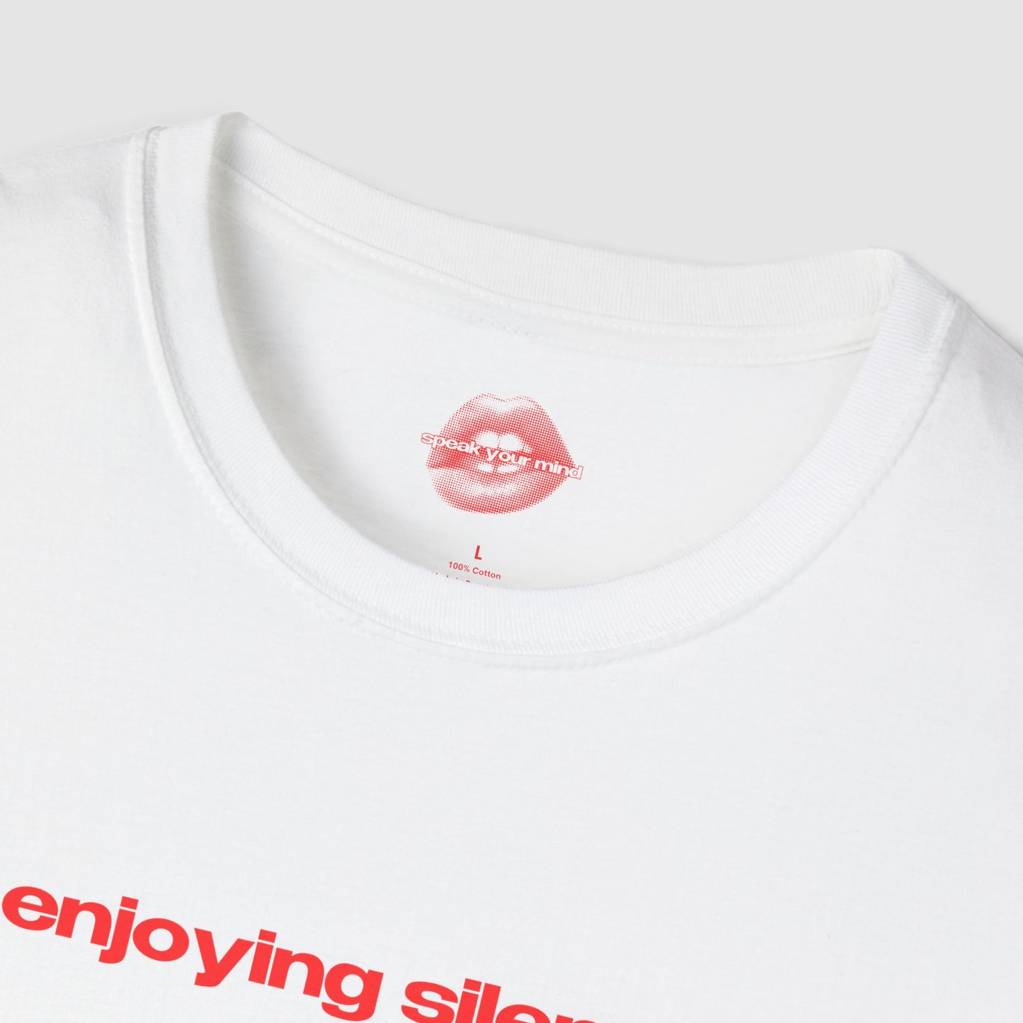 "Enjoying Silence." | Text Only | T-Shirt