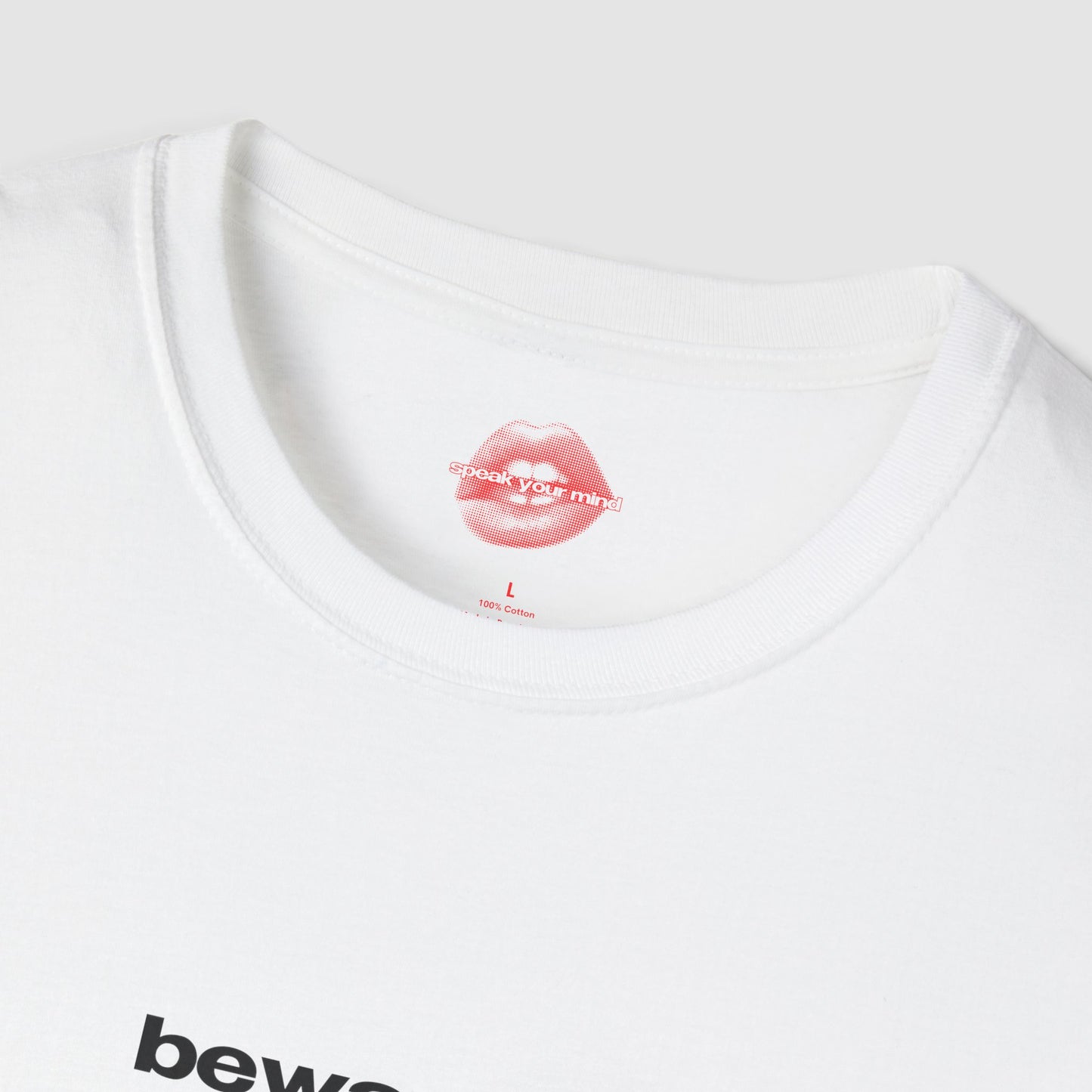 "Beware Of My Attitude Problem." | Text Only | T-Shirt