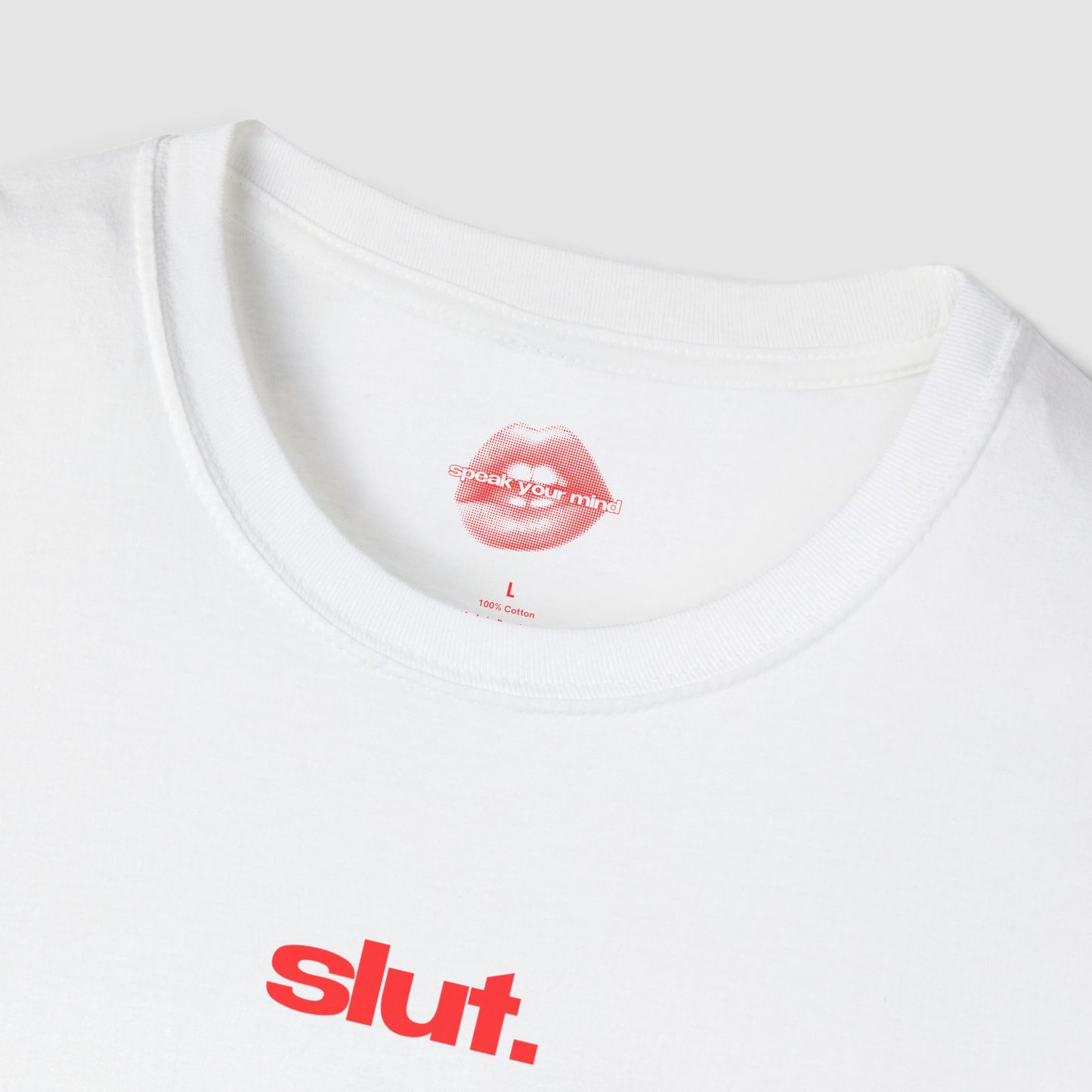 "Slut.” | Text Only | T-Shirt
