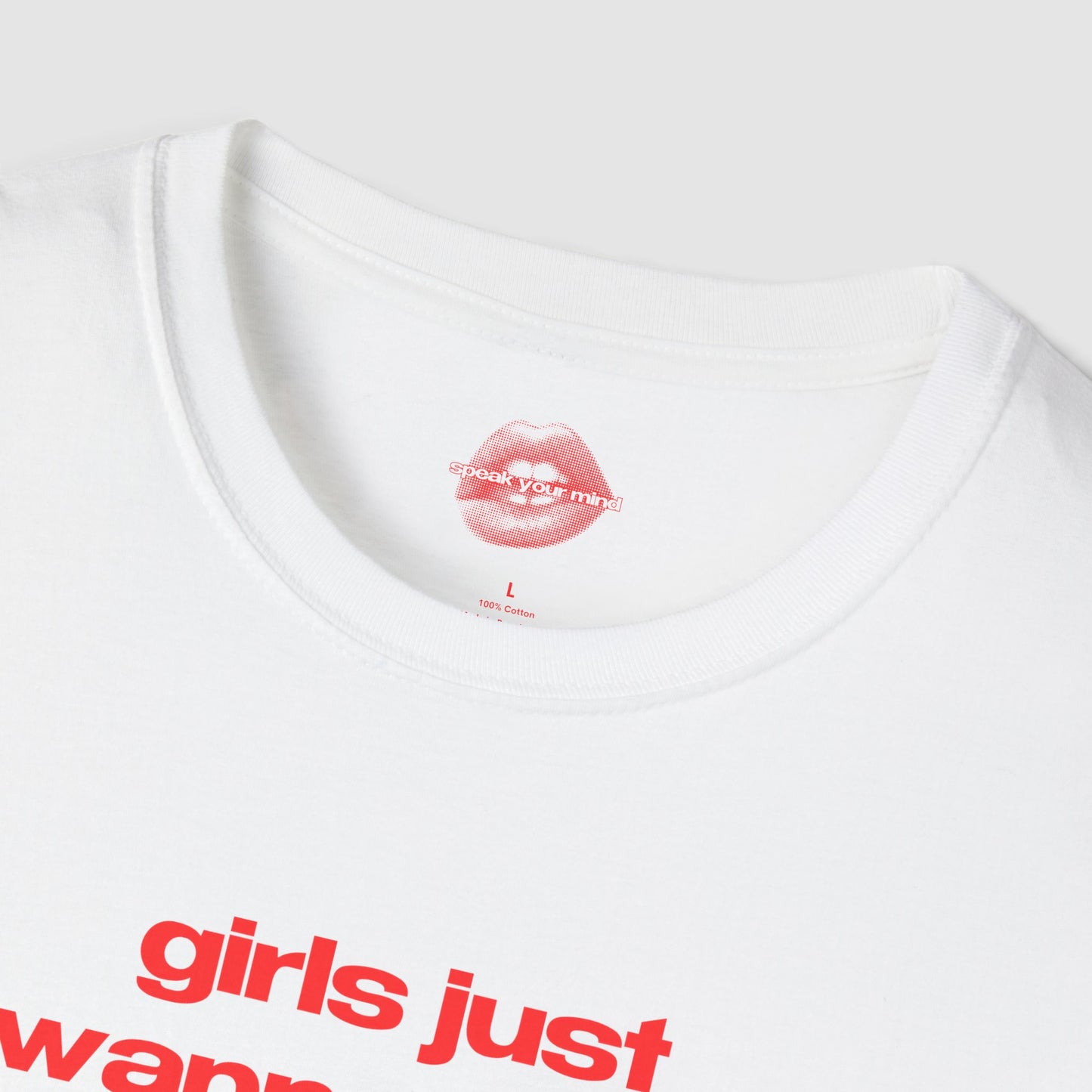 "Girls Just Wanna Have Serotonin." | Text Only | T-Shirt