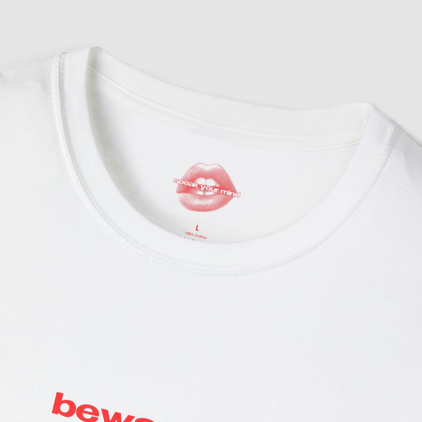 "Beware Of My Attitude Problem." | Text Only | T-Shirt