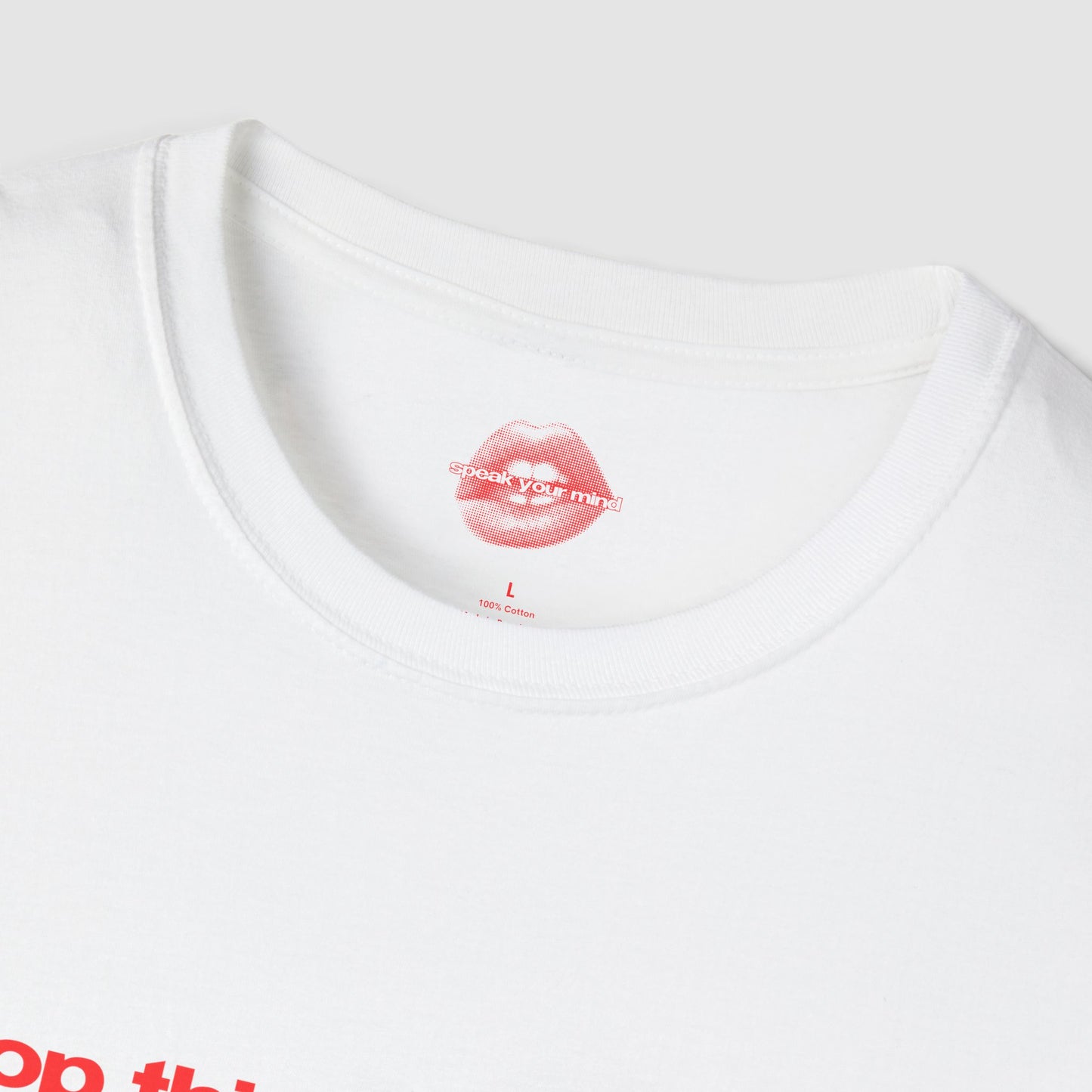 "Stop Thinking Of Him, He Sucks." | Text Only | T-Shirt