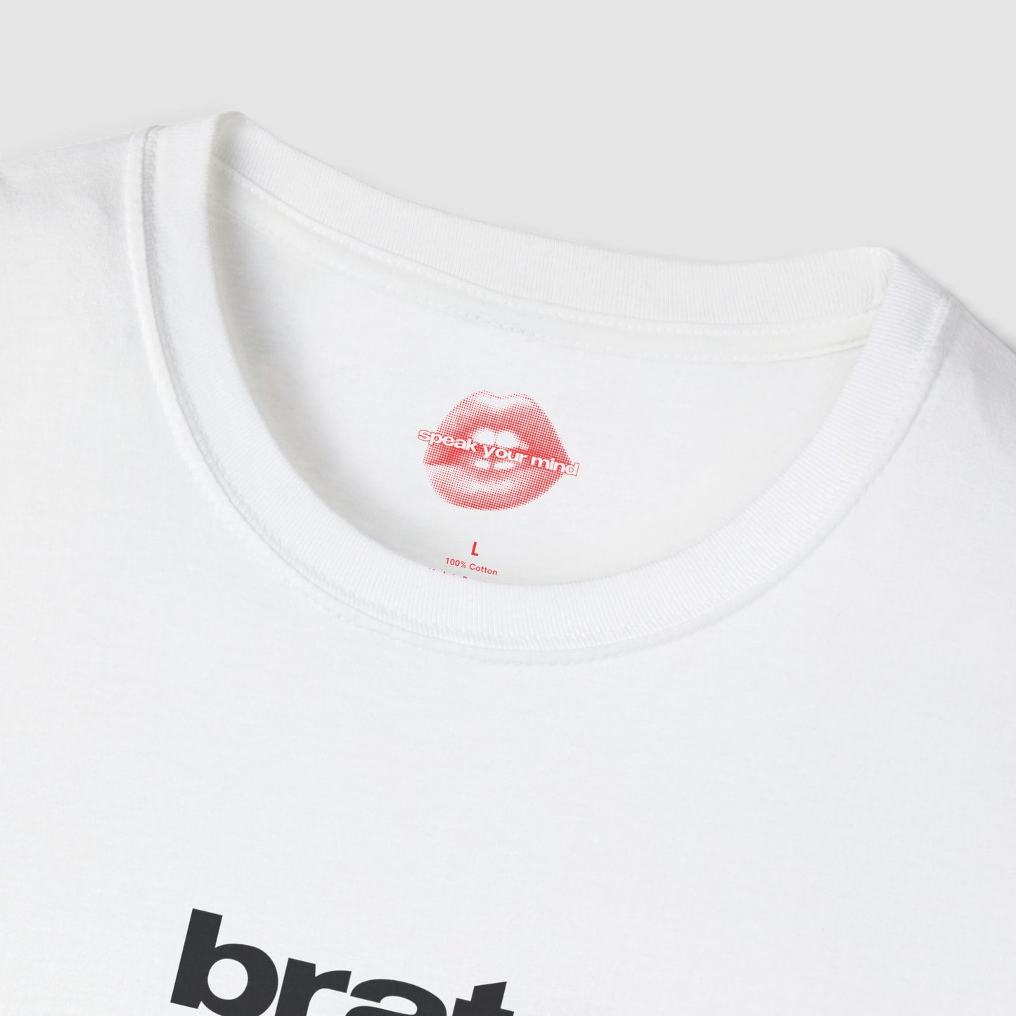 "Brat." | Text Only | T-Shirt
