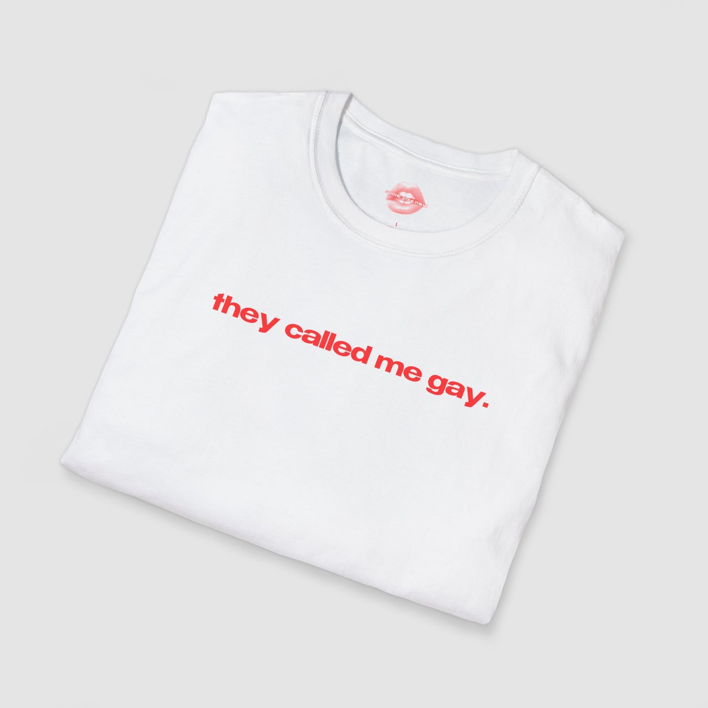 "They Called Me Gay. They Were Not Wrong." | Text Only | T-Shirt