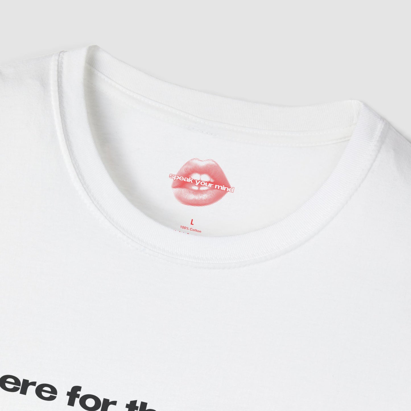 "Here for The Drama." | Text Only | T-Shirt